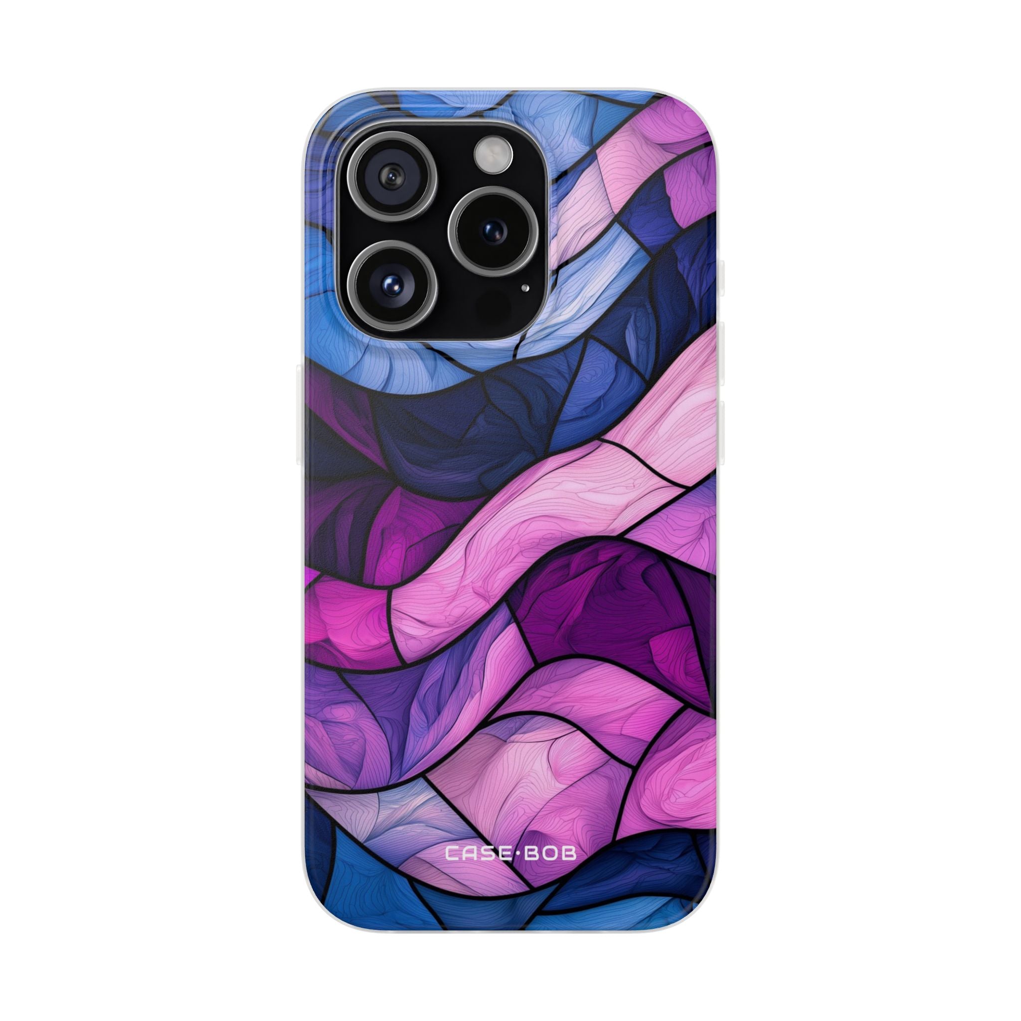 Wellenartiger Glow iPhone 15 Pro Case - Soft