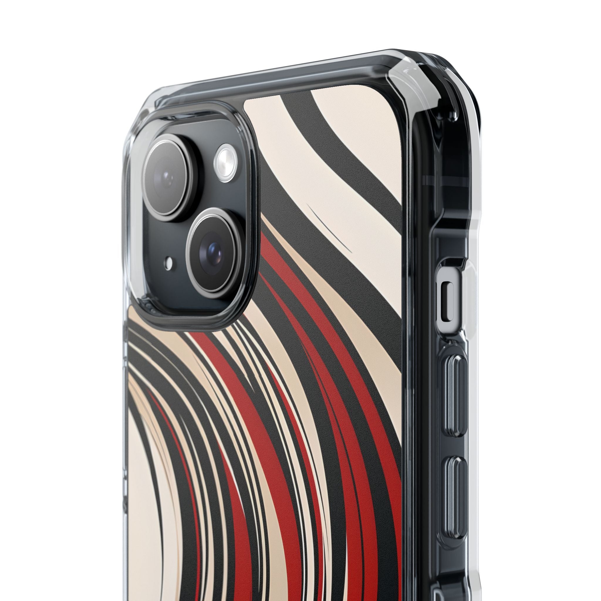 Karmesin Fluss Wellen · Impact Handyhülle für iPhone · Magsafe