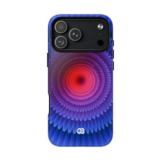 Radial Spectrum Bloom · Tough 2.0 Magnetic Phone Case for iPhone · Blue