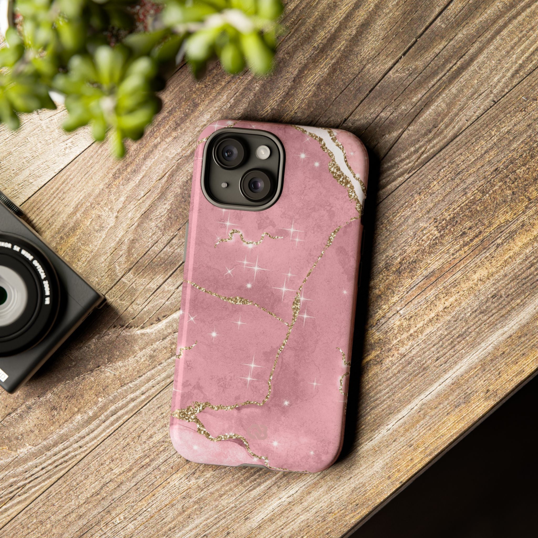 Rose Sparkle Marble · Tough Phone Case for iPhone