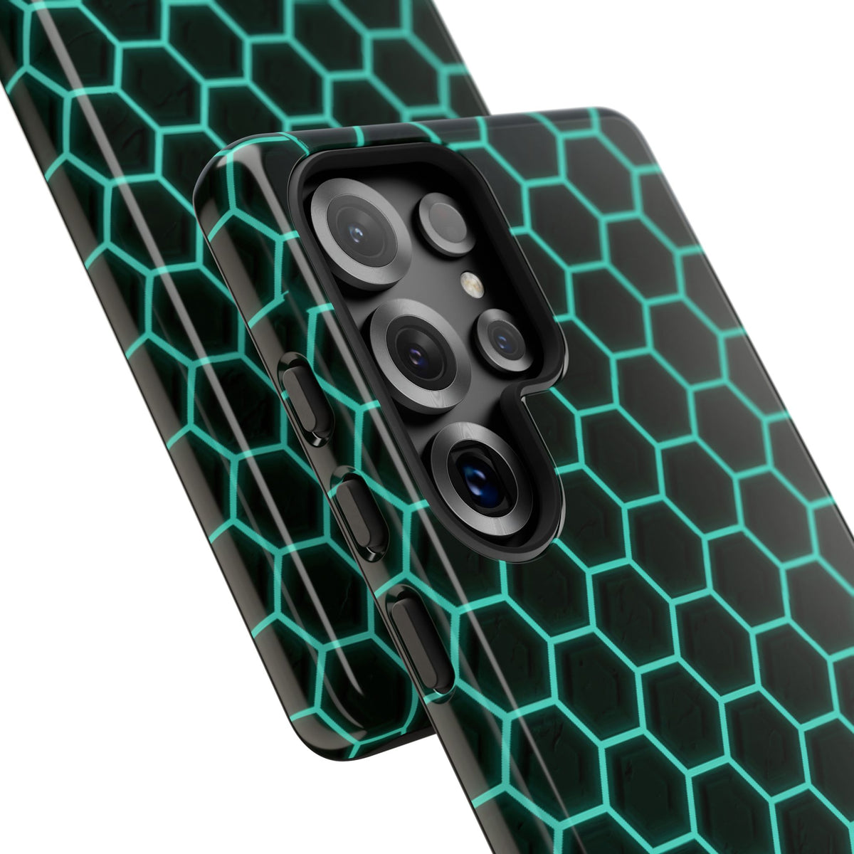 Neon Hex Spectrum · Tough Phone Case for Samsung · Teal