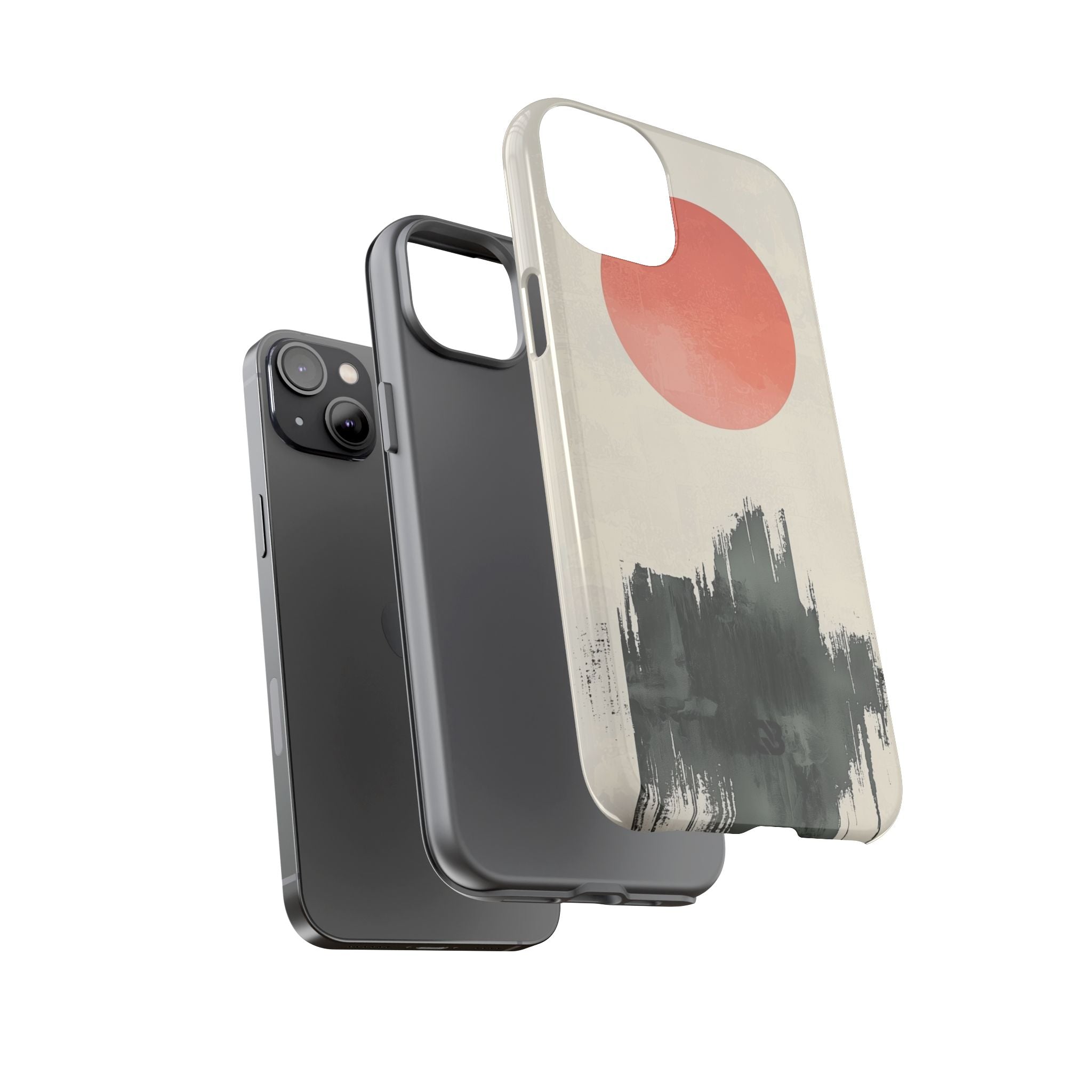 Crimson Sun Strokes · Coque de téléphone Tough pour iPhone