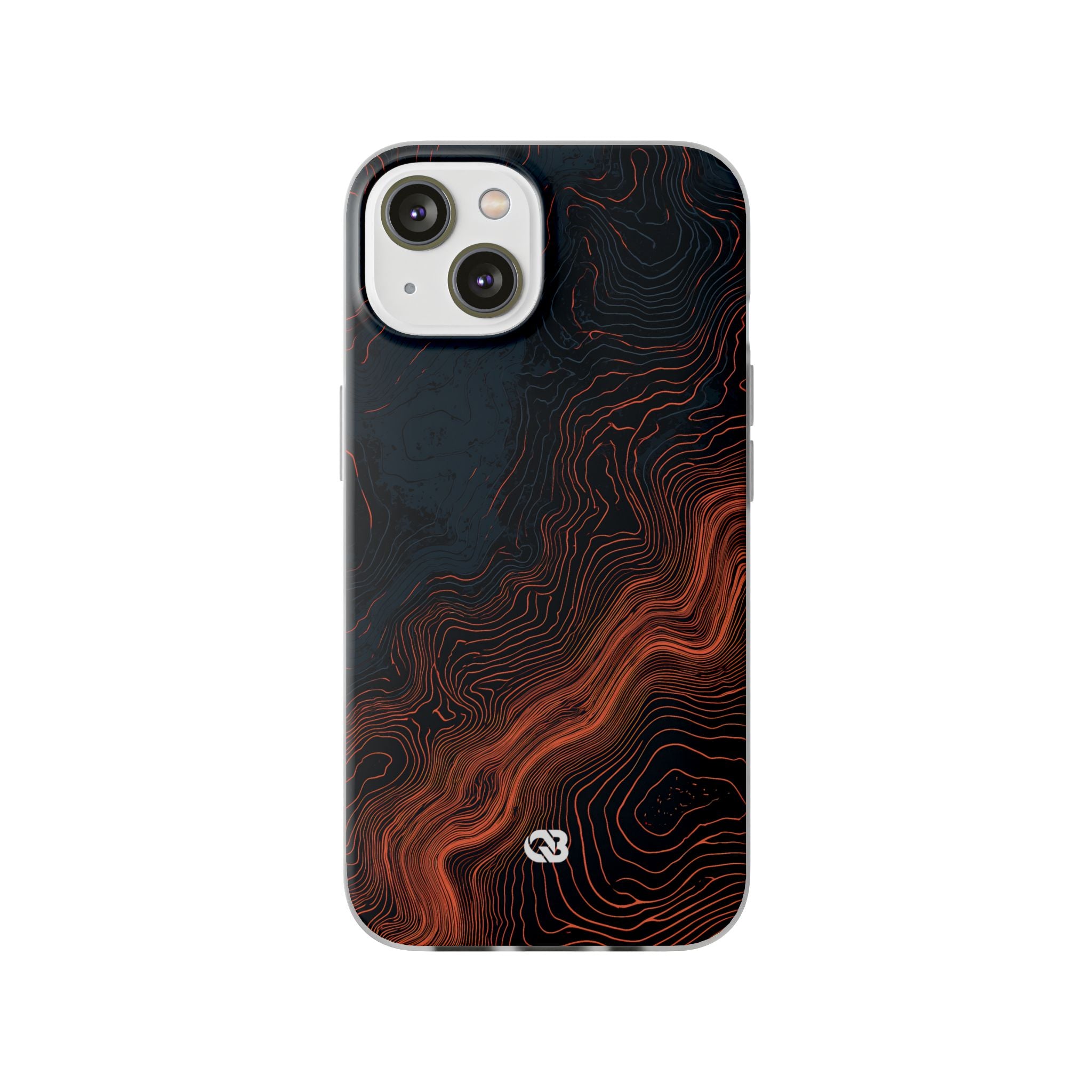 Black Lite Phone Case for iPhone - Volcanic Basalt Map