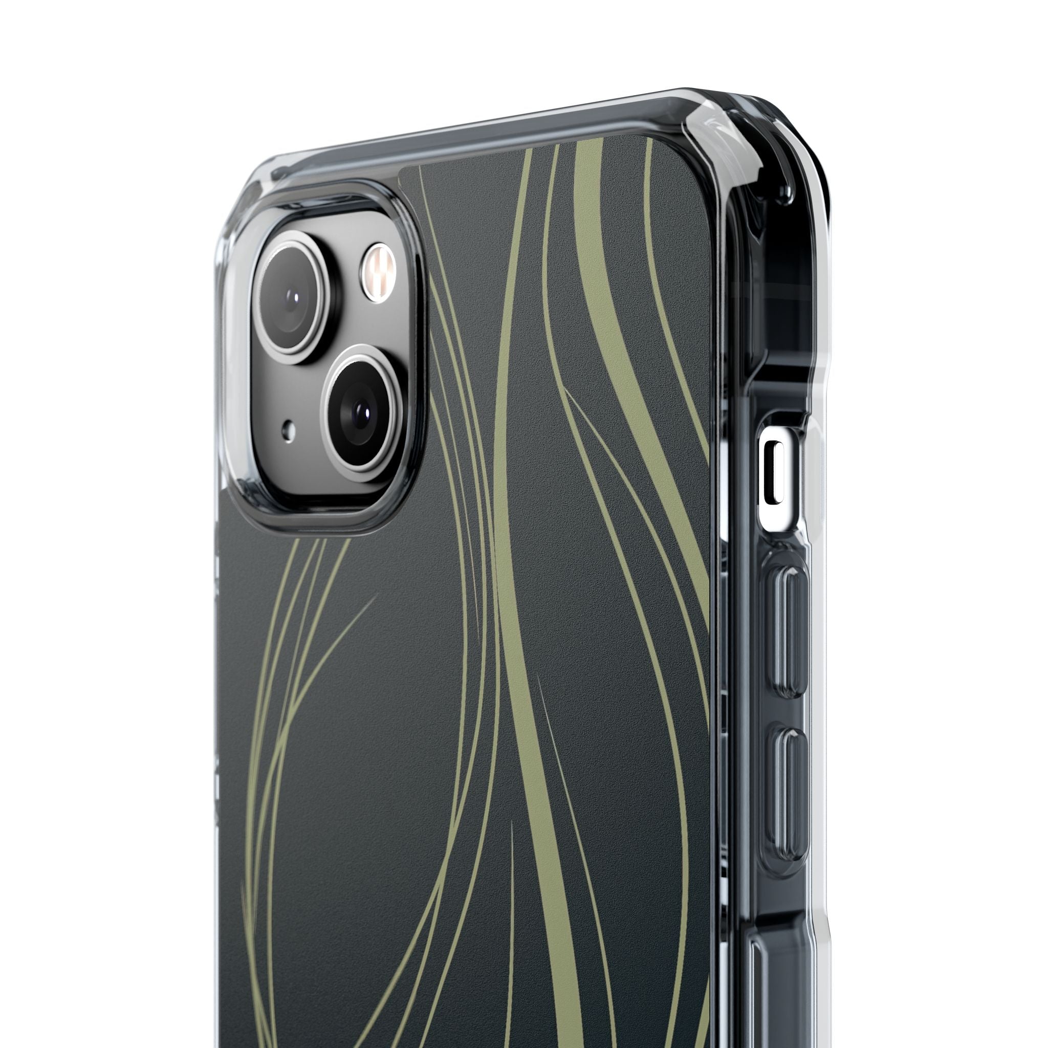 Green Impact MagSafe Phone Case for iPhone - Obsidian Sage Flow