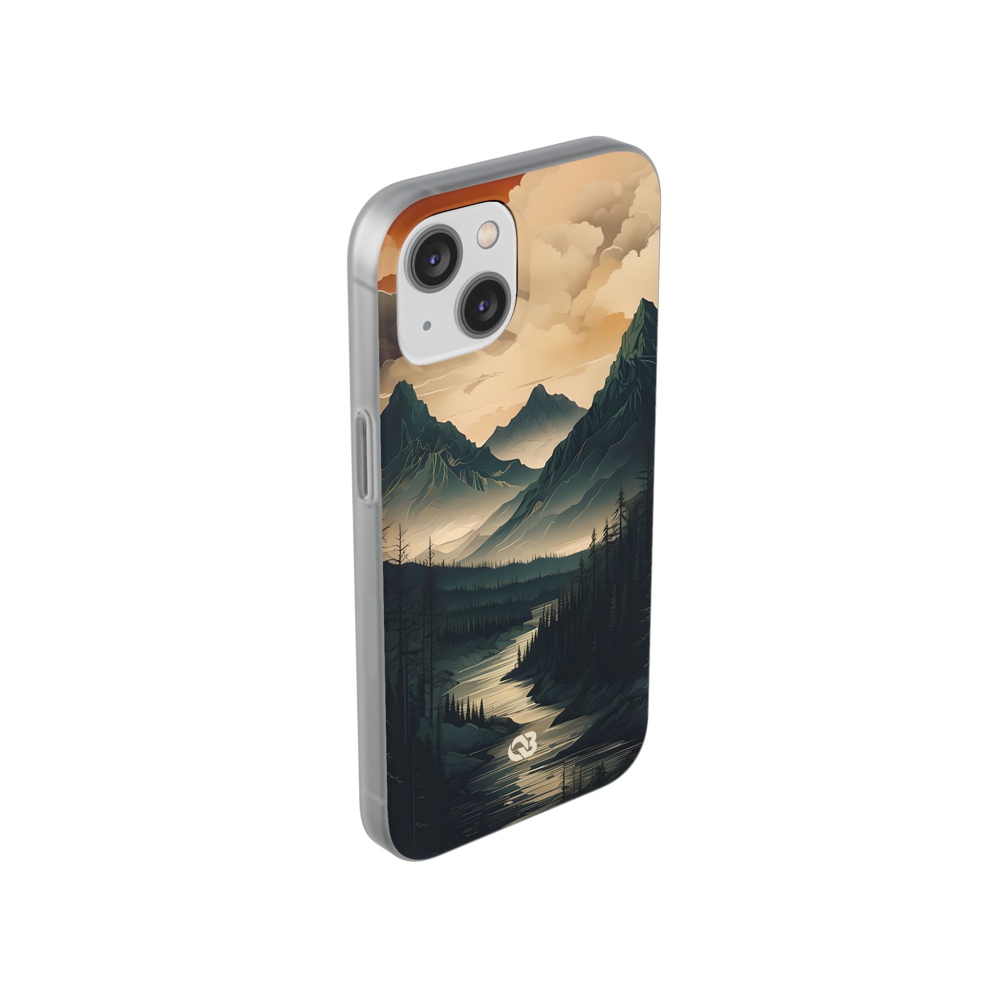Summit River Dusk · Soft Phone Case for iPhone