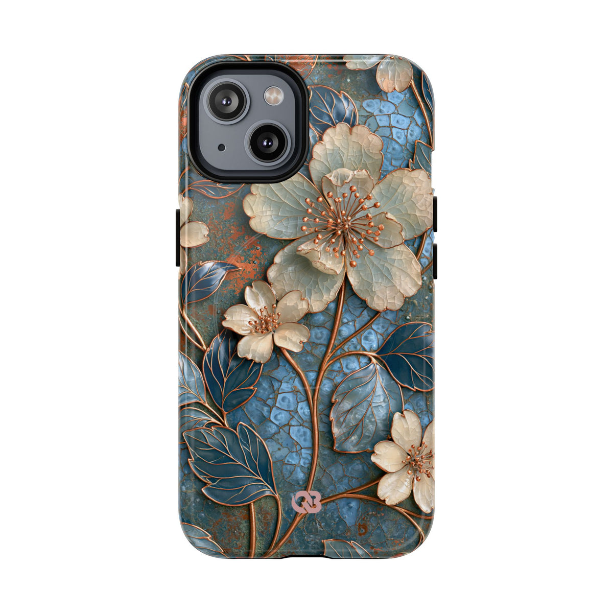 Gilded Blossom Reverie · Tough 2.0 Magnetic Phone Case for iPhone · Teal
