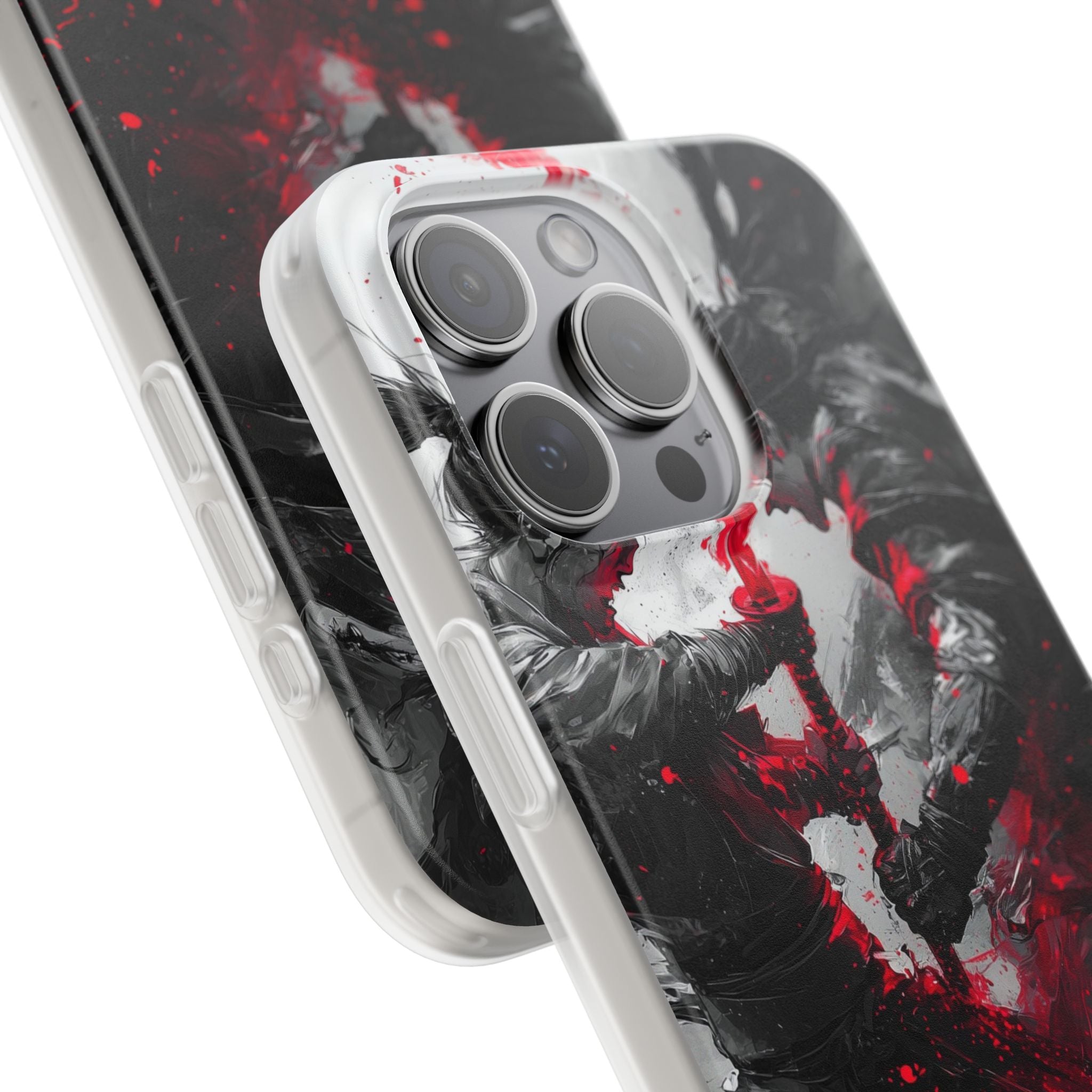 Σπασμένο Κόκκινο Διπλό · Soft Θήκη για iPhone