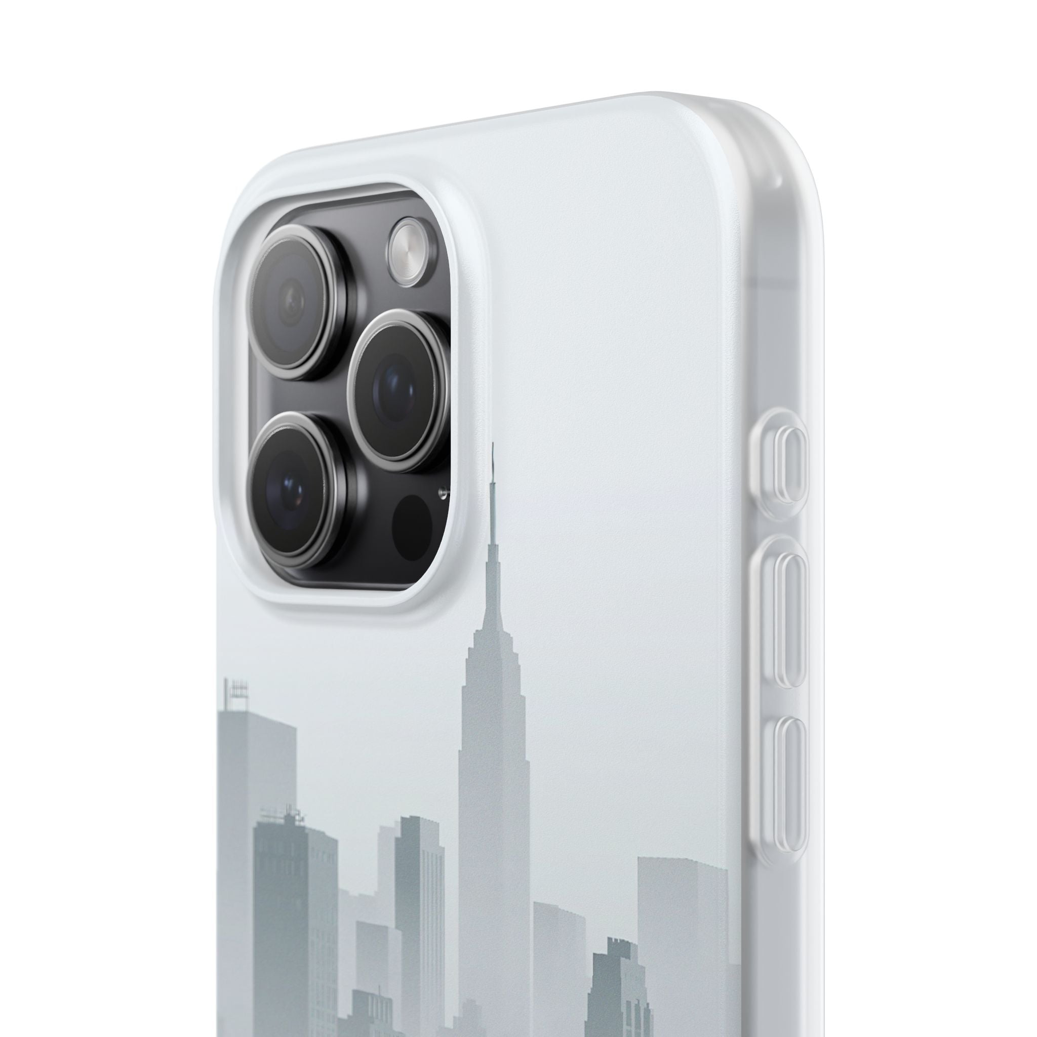 Grey Lite Phone Case for iPhone - Steel Mist Skyline