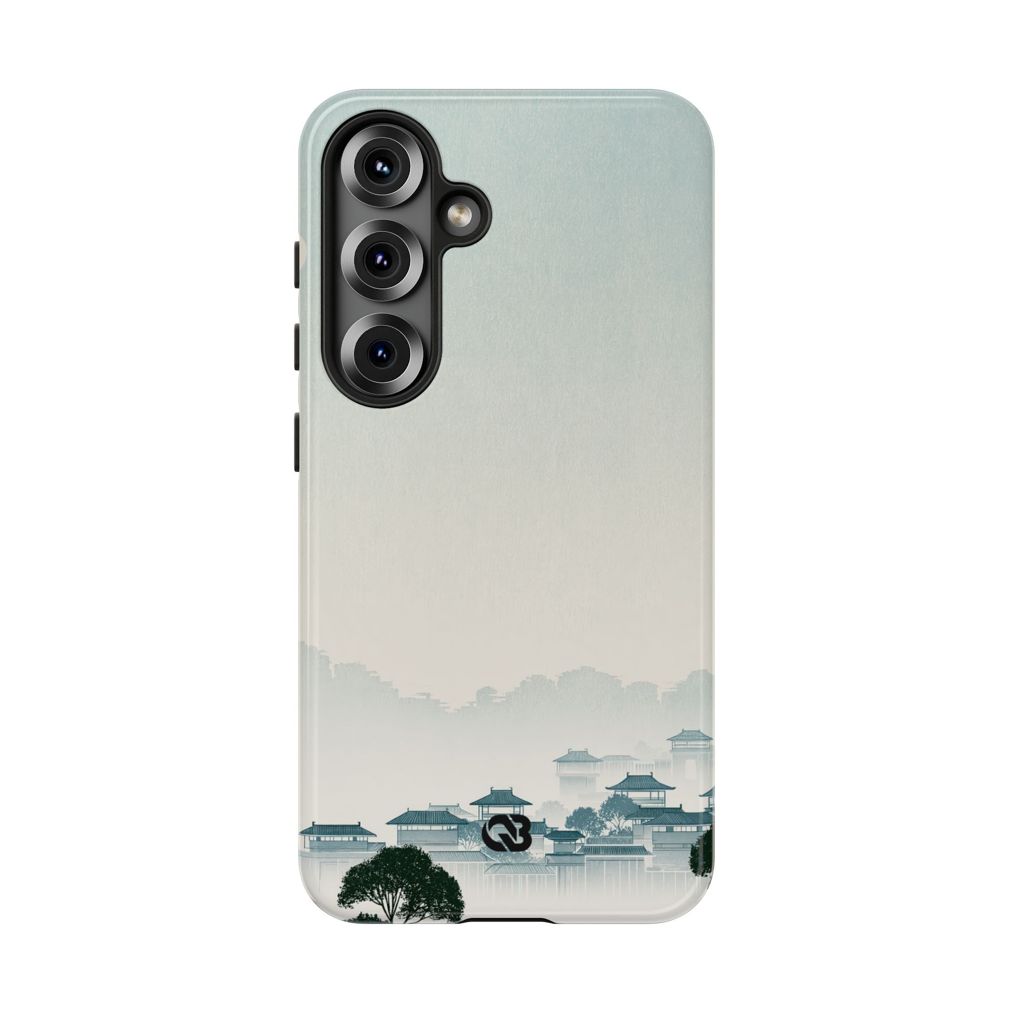 Blue Tough Phone Case for Samsung - Mist Valley Pagoda