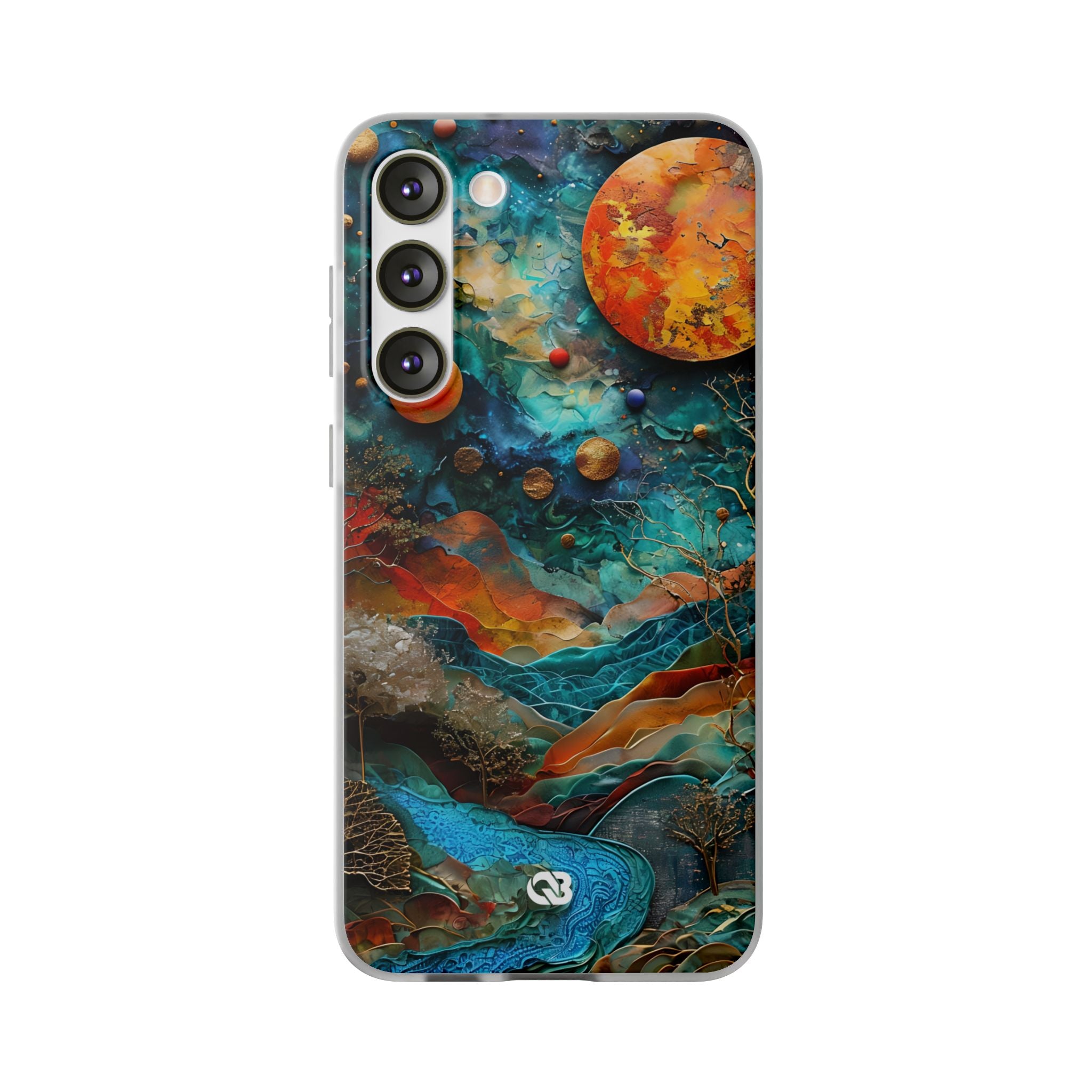 Copper Horizon Drift · Soft Phone Case for Samsung