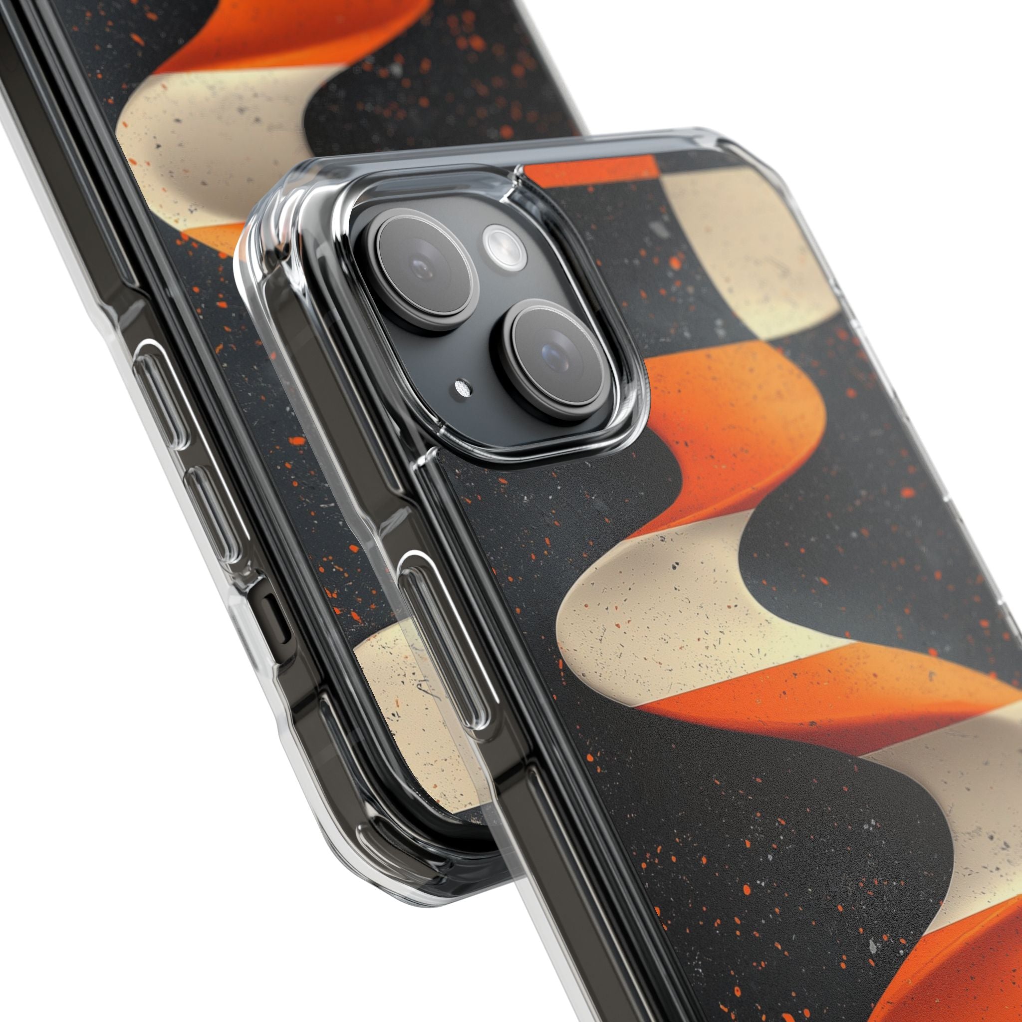 Orange Grit Twist · Impact Handyhülle für iPhone · Magsafe