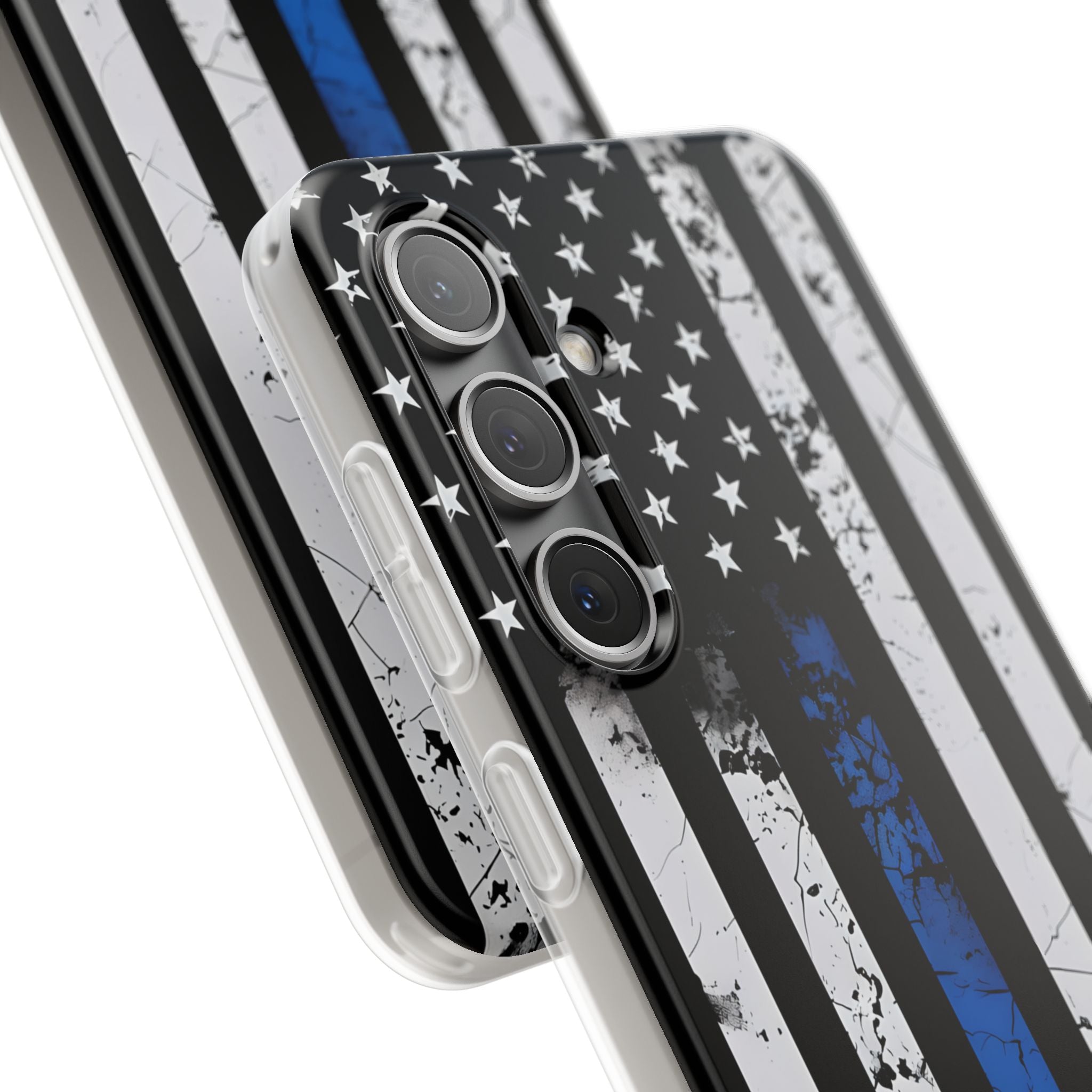 Blaue Streifenflagge Samsung S24 Case - Soft