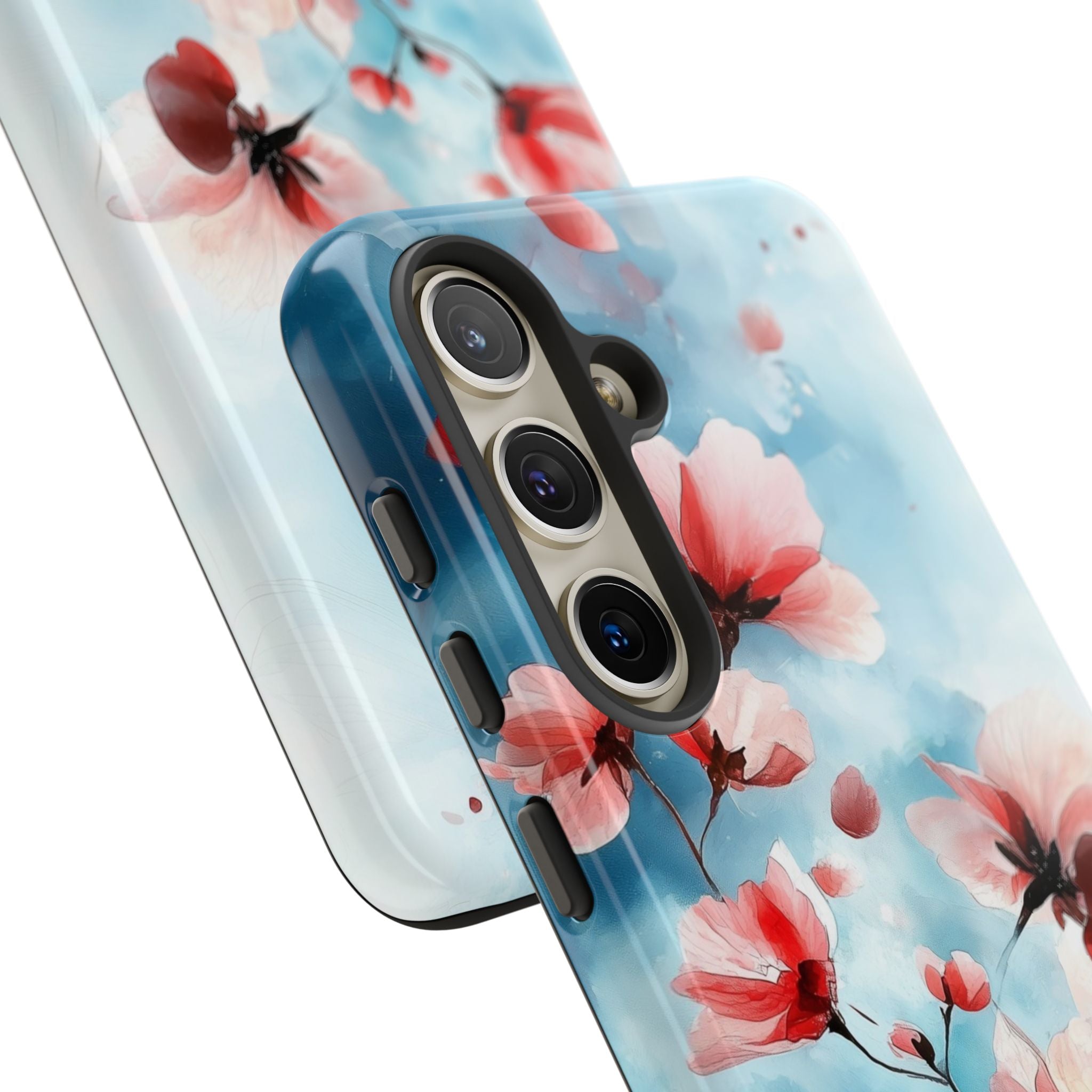 Pink Blossom Drift Samsung S24 - Kova suojakotelo