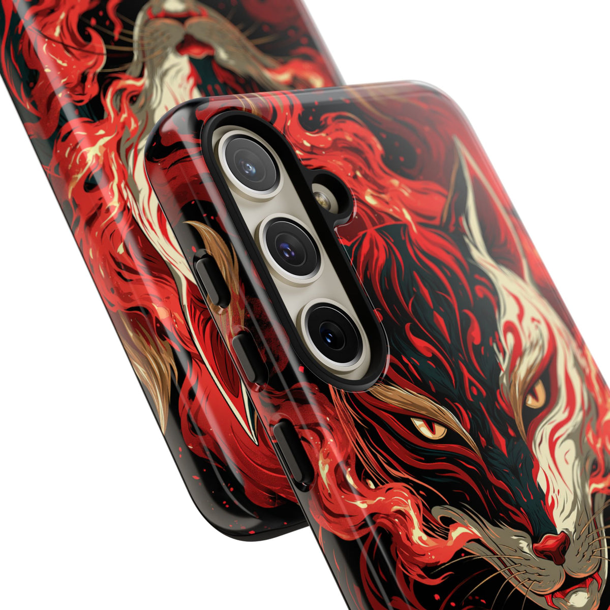Crimson Kitsune Spirit · Tough Phone Case for Samsung · Red