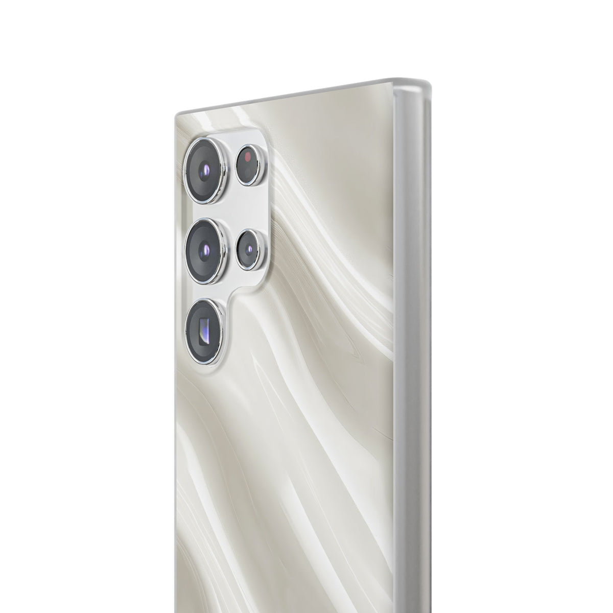 Liquid Enamel Fold · Lite Phone Case for Samsung · White