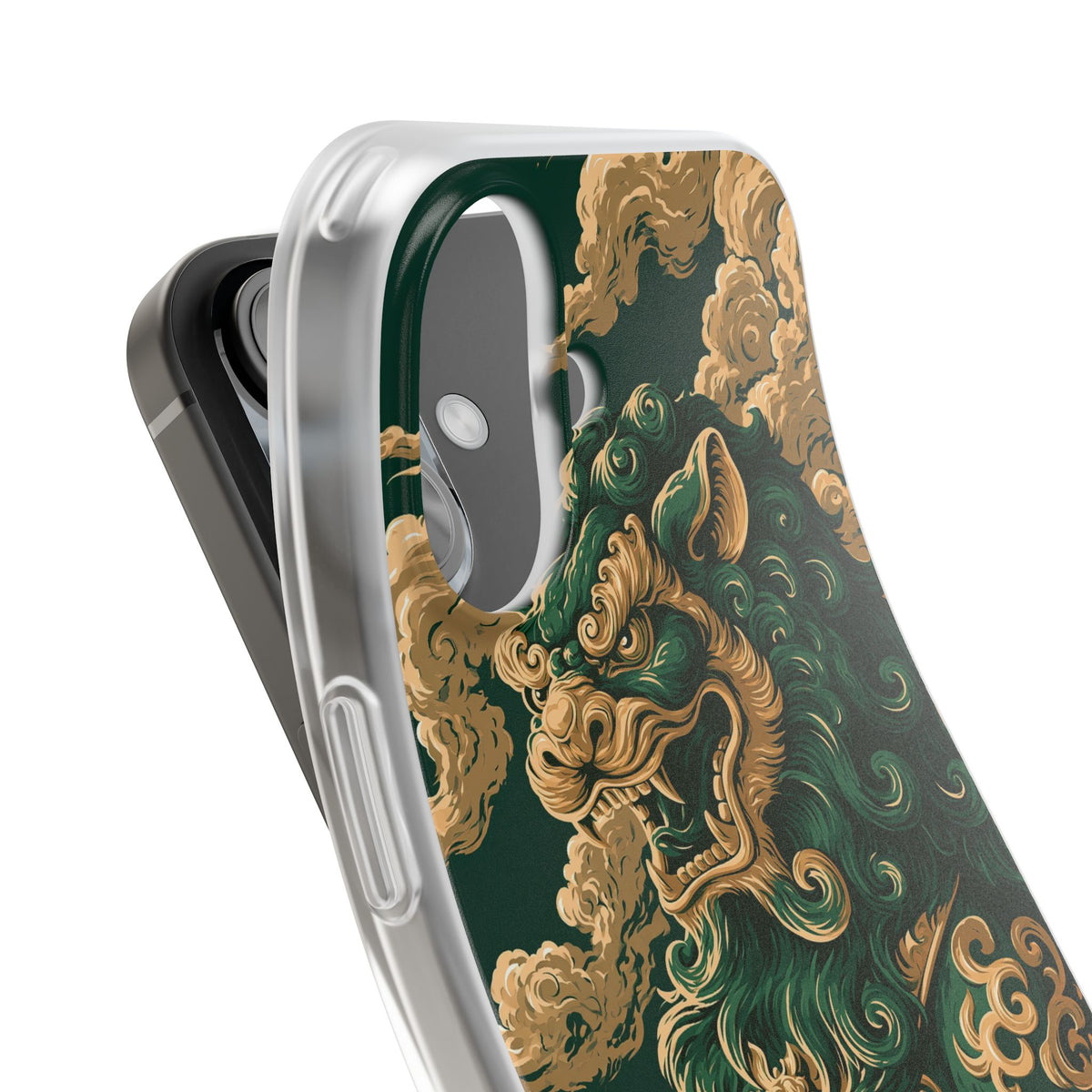 Imperial Guardian Lion · Lite Phone Case for iPhone · Green