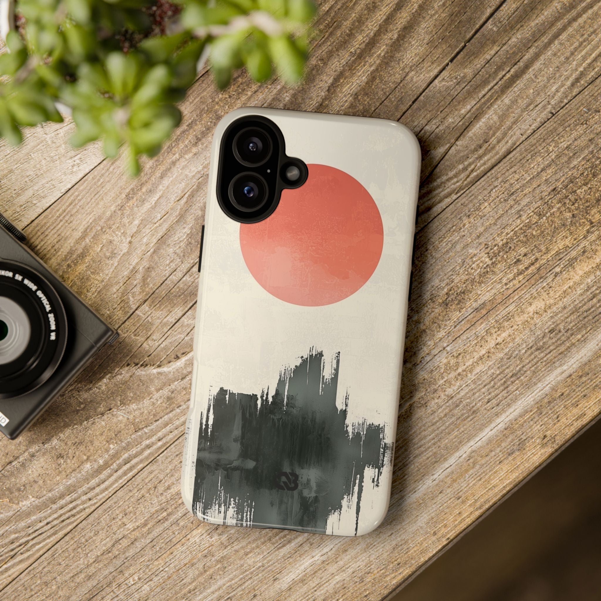 Crimson Sun Strokes · Coque de téléphone Tough pour iPhone