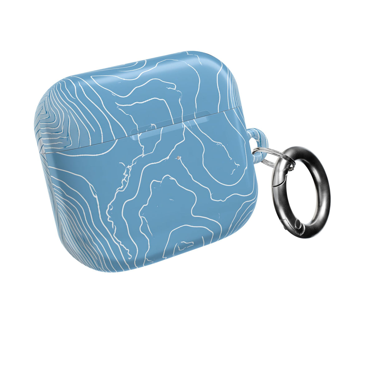 Glacial Basin Topo · Hard Case for AirPods & AirPods Pro · Blue