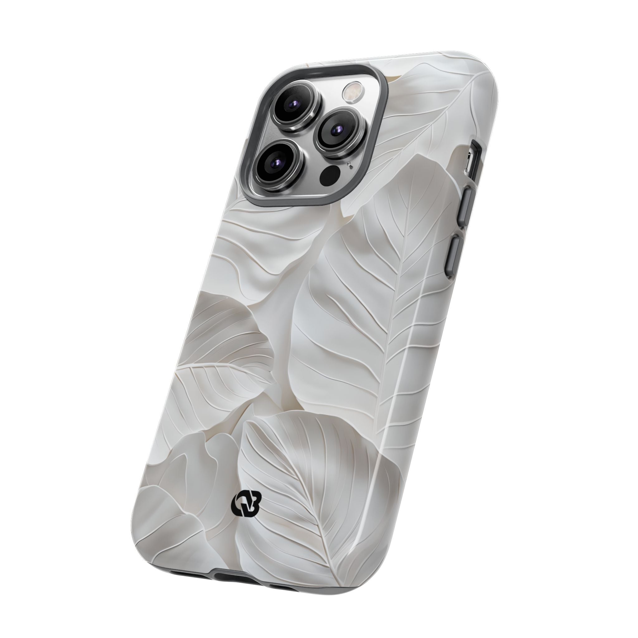 Sculpted Ivory Leaves · Tough Coque de téléphone pour iPhone