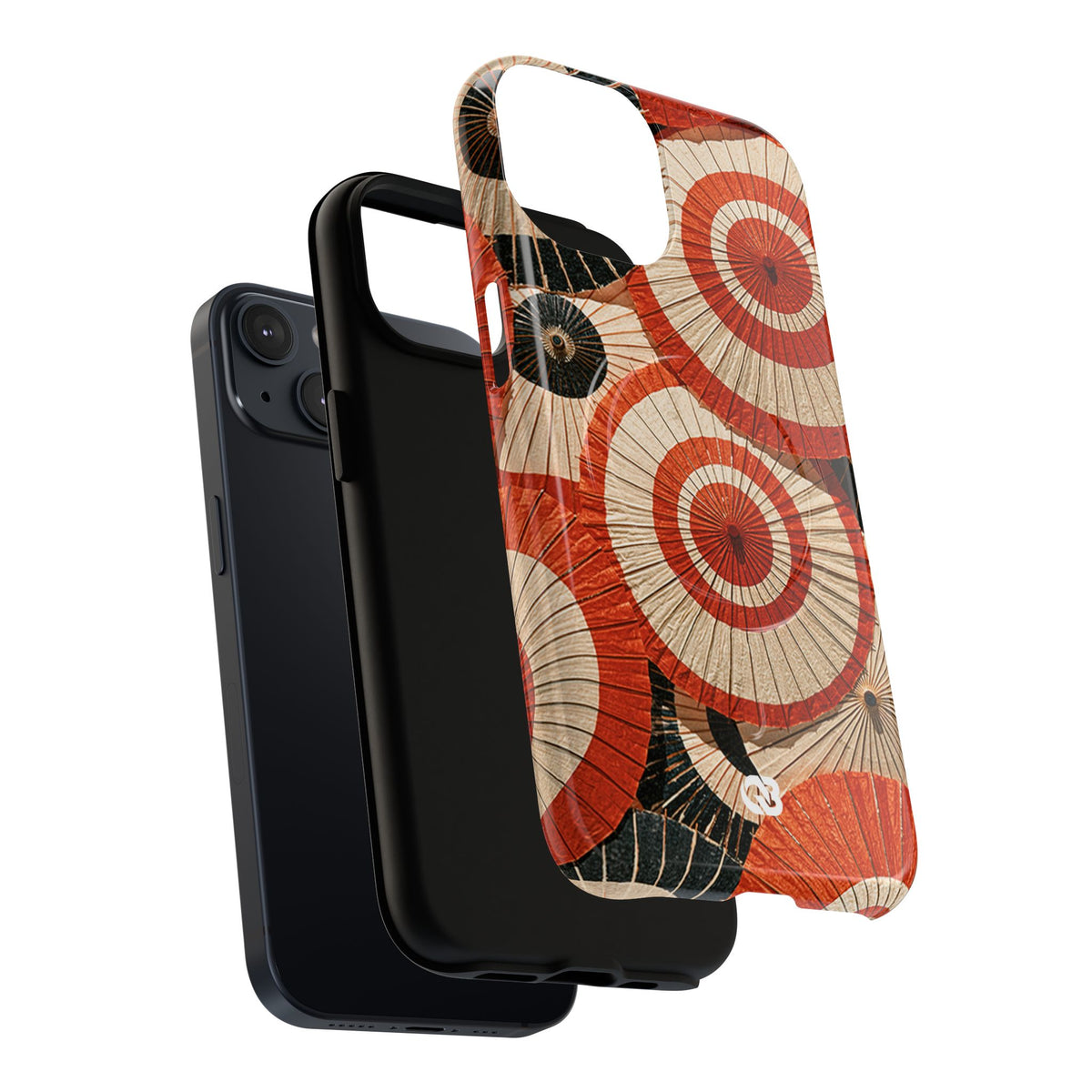 Vermilion Wagasa Motif · Tough 2.0 Magnetic Phone Case for iPhone · Red
