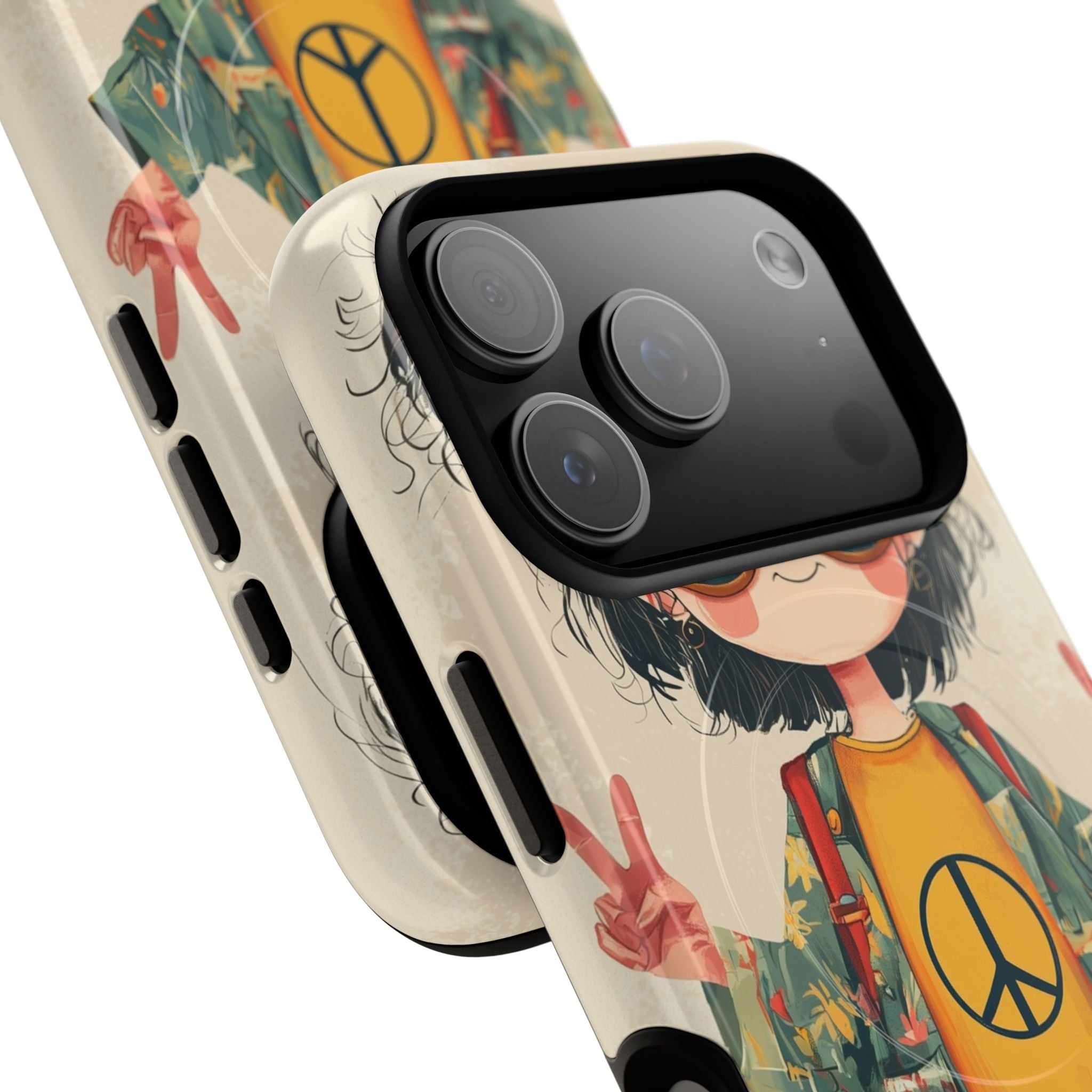 Peace Pigtails iPhone 17 Pro Case - Tough+ - CASE•BOB