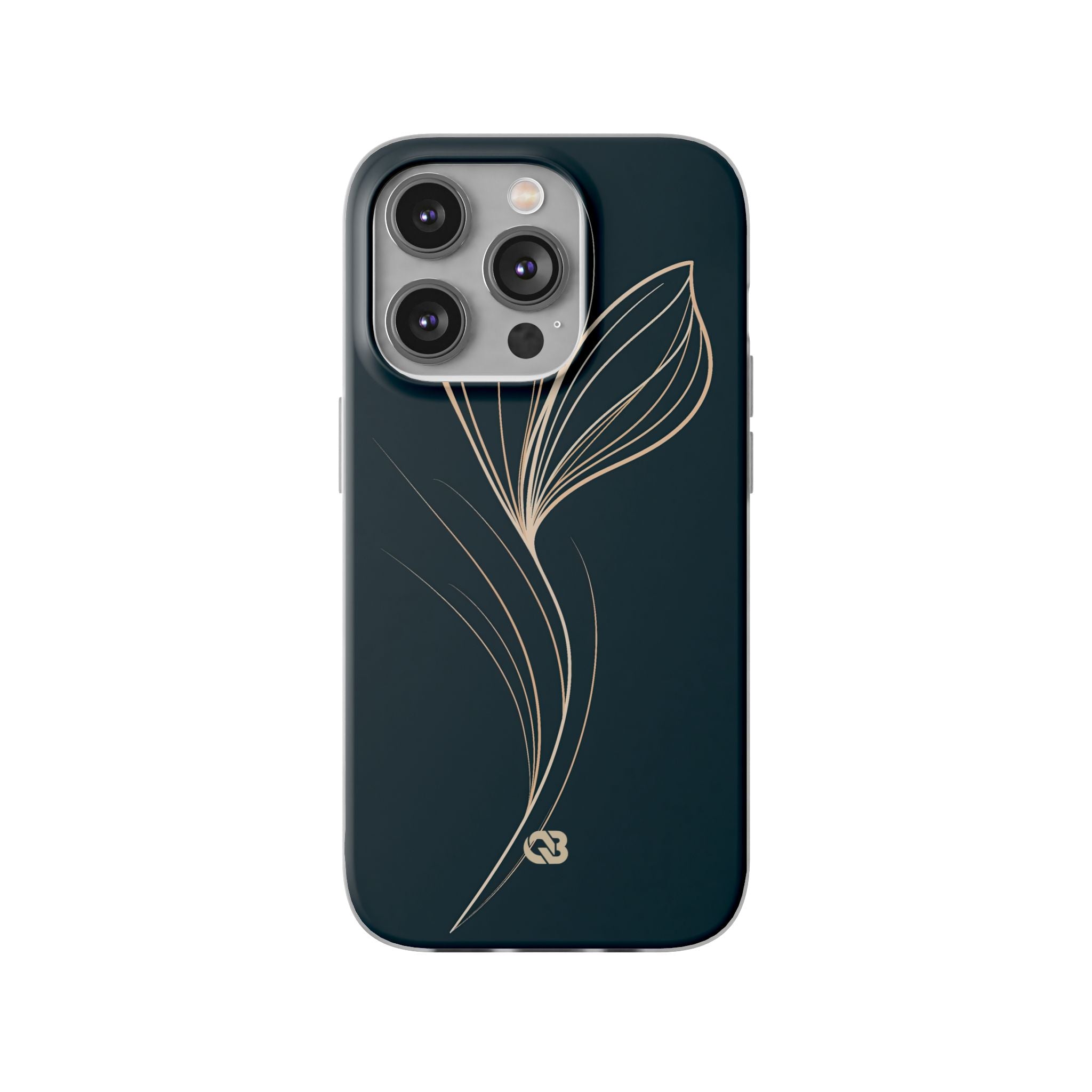Teal Lite Phone Case for iPhone - Sandstone Silk Flora