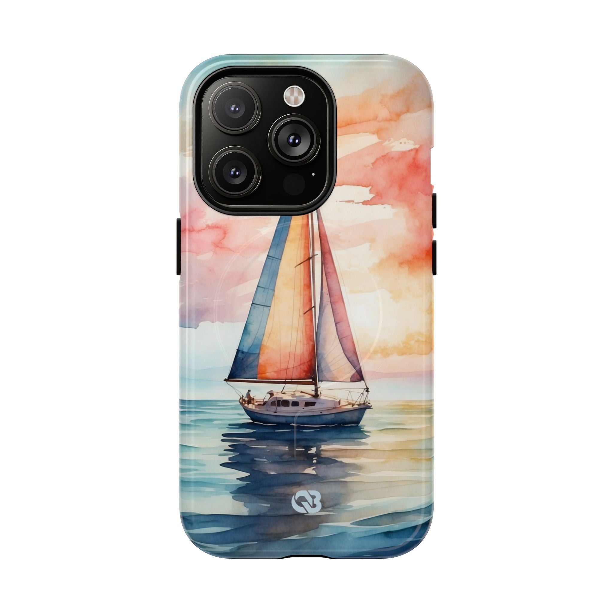 Crimson Horizon Sail · Tough+ Phone Case for iPhone · Magsafe