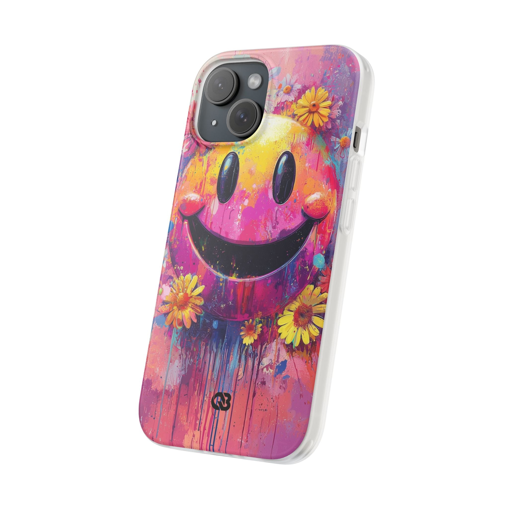 Vivid Grin Graffiti · Soft Phone Case for iPhone