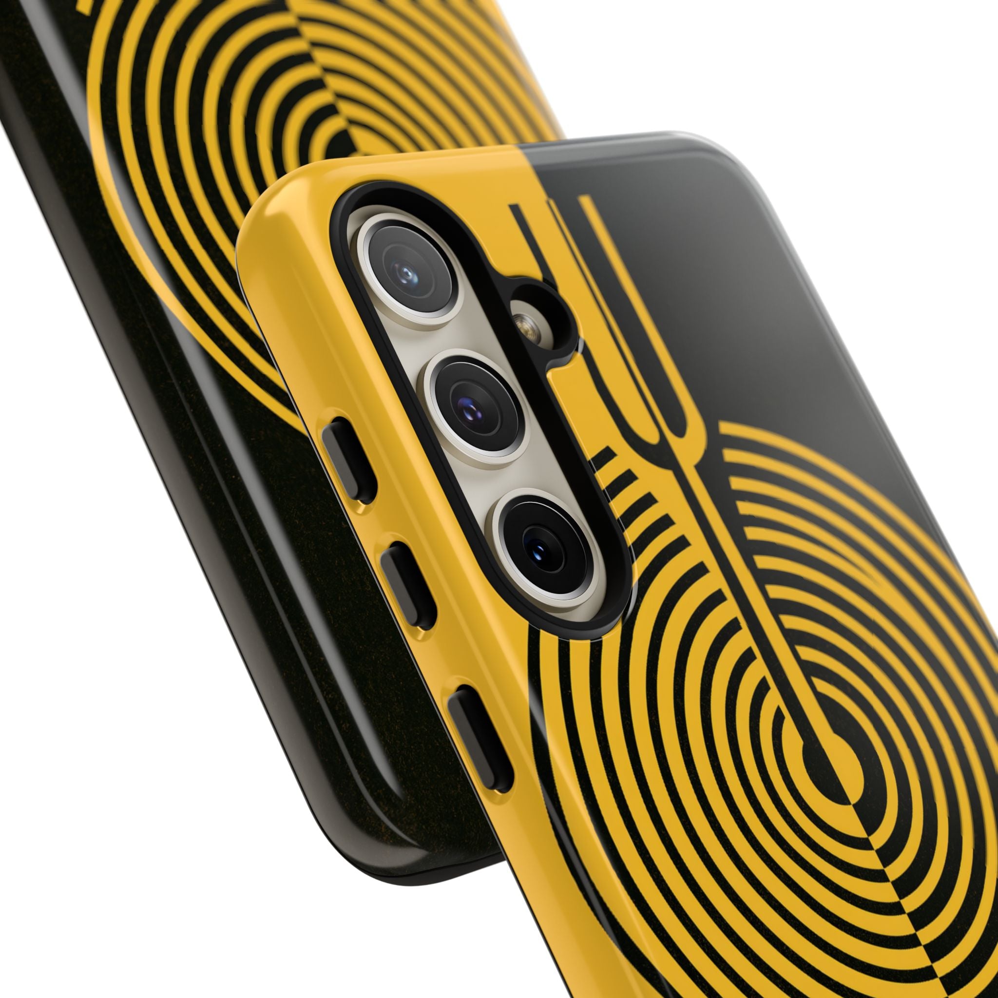 Yellow Tough Phone Case for Samsung - Voltage Sector Pulse
