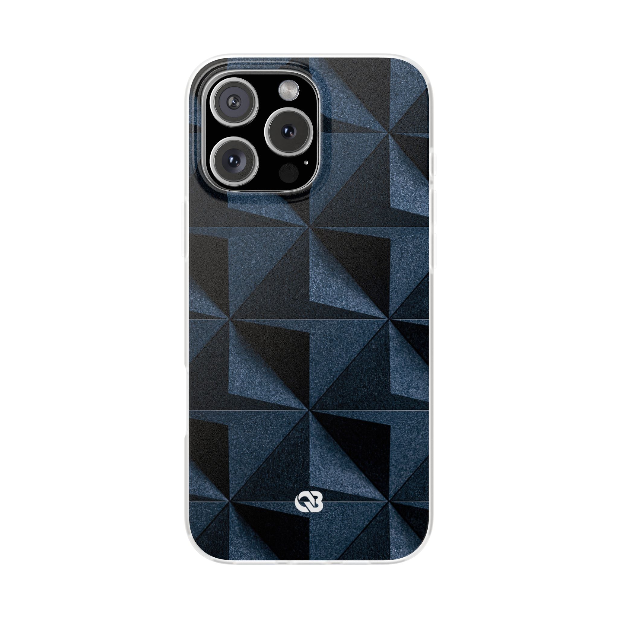 Blue Lite Phone Case for iPhone - Indigo Basalt Facets