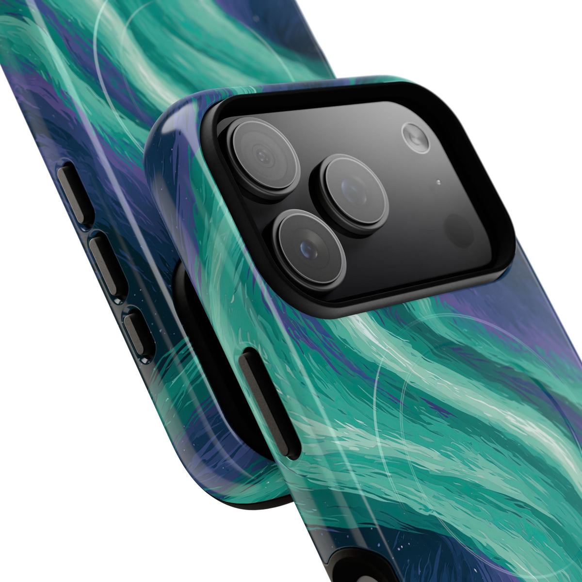 Arctic Aurora Bear · Tough 2.0 Magnetic Phone Case for iPhone · Teal