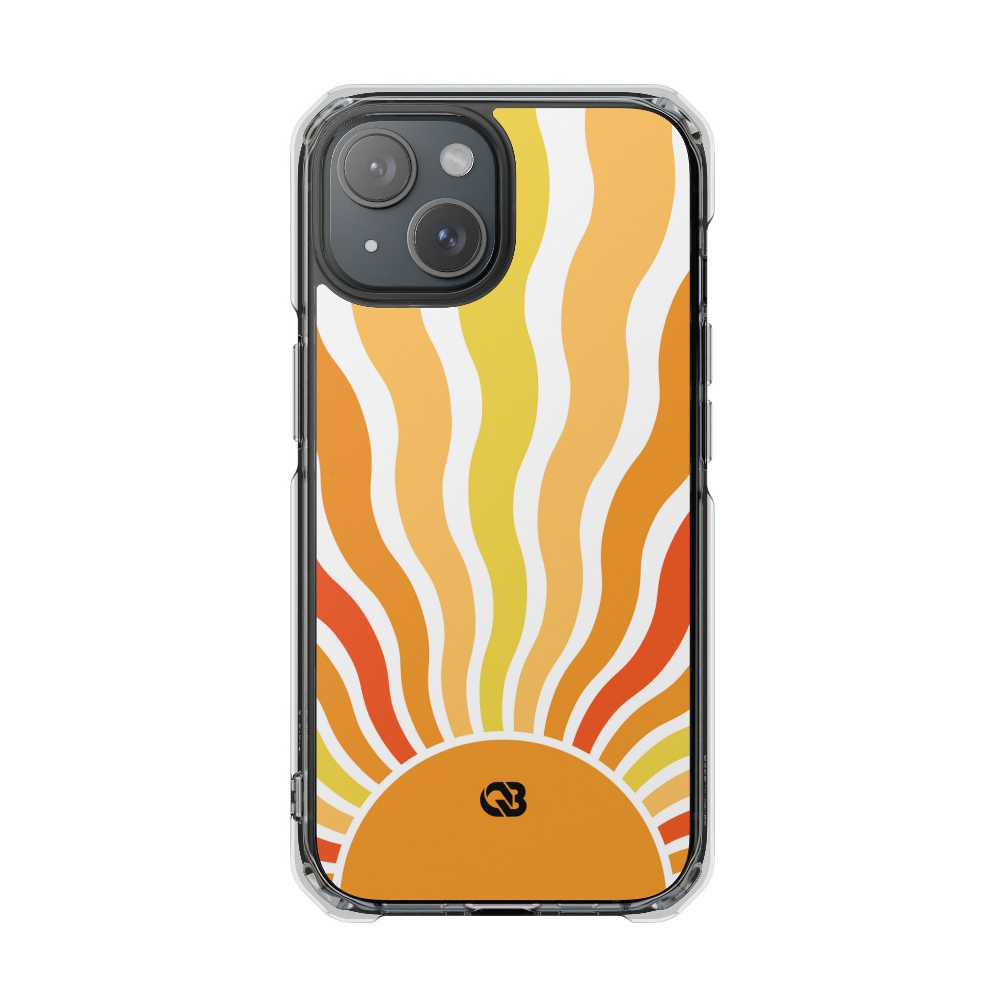 Amber Solar Waves · Impact Phone Case for iPhone · Magsafe
