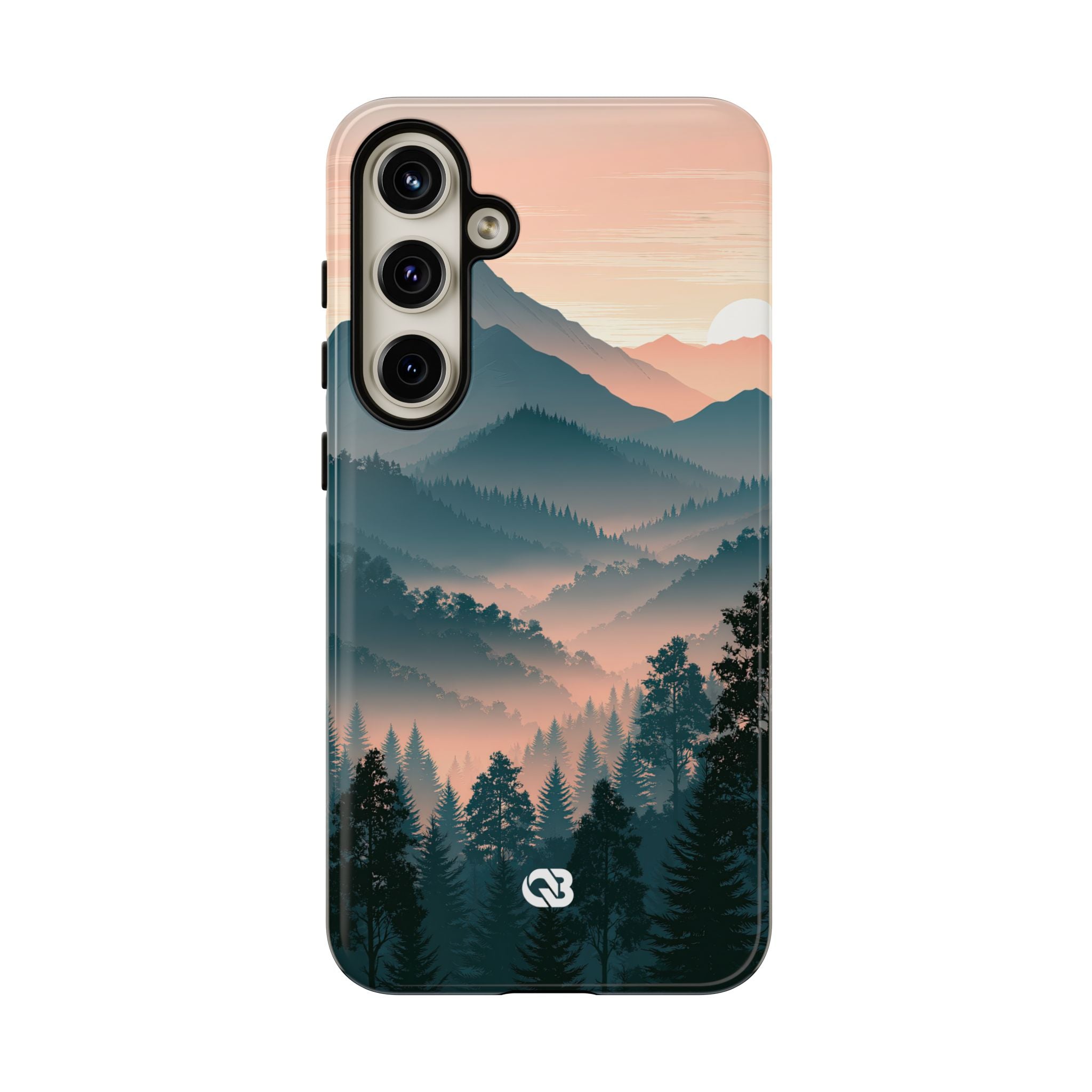 Teal Tough Phone Case for Samsung - Alpine Teal Horizon