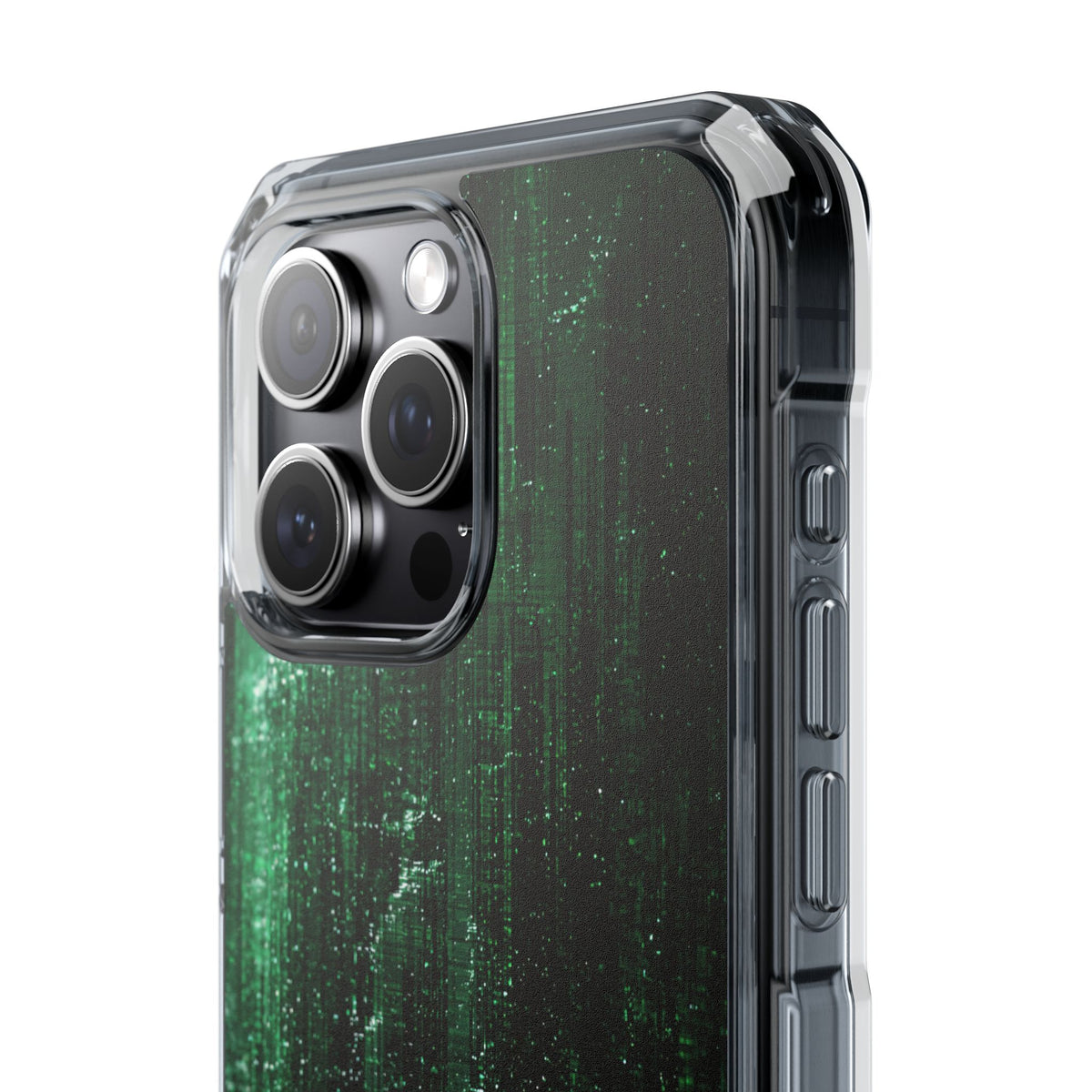 Emerald Void · Clear Impact Magnetic Phone Case for iPhone · Green