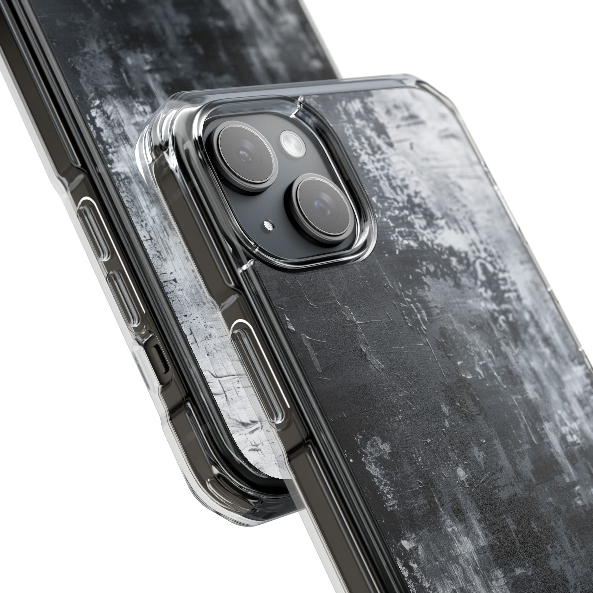 Texturiertes Blackscape iPhone 15 Plus Case - Impact