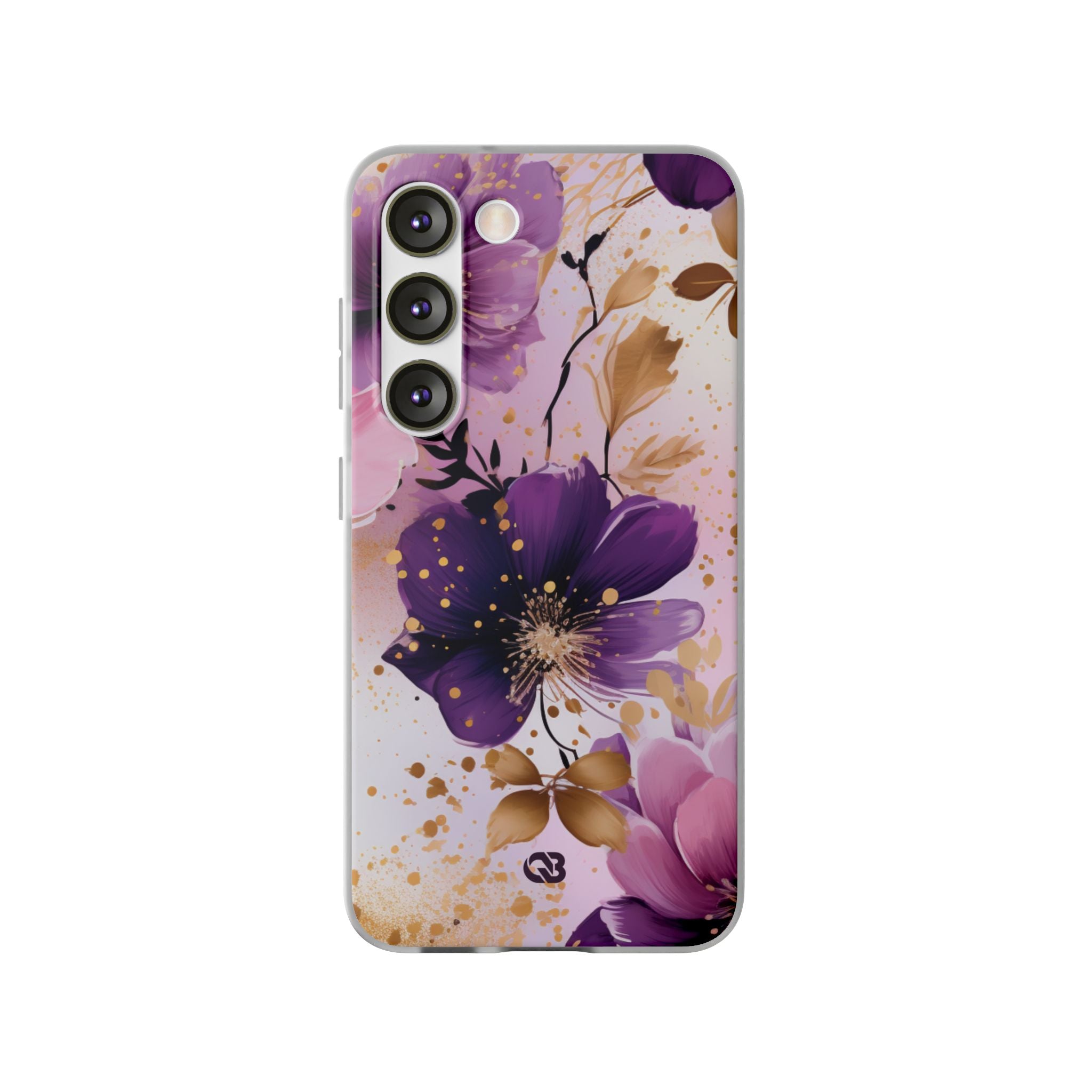 Gilded Violet Bloom · Soft Phone Case for Samsung