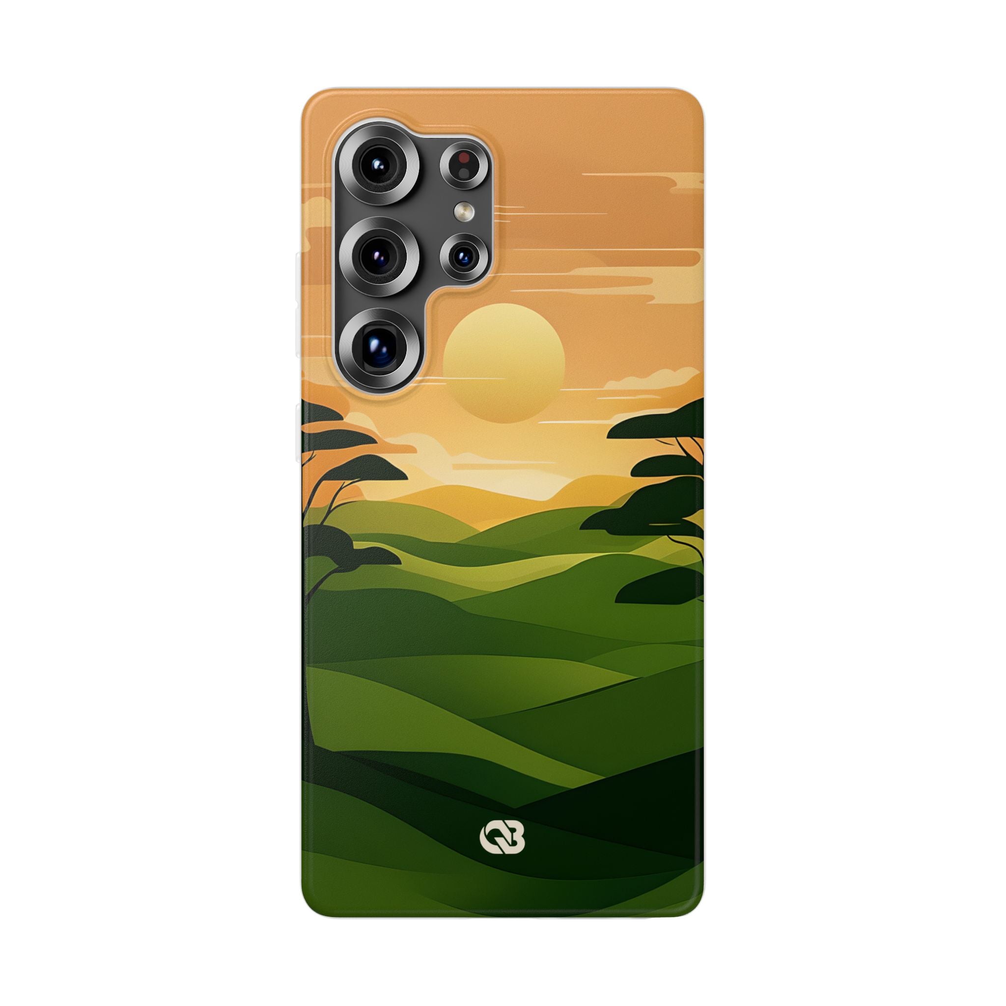 Verdant Horizon Sun · Soft Phone Case for Samsung