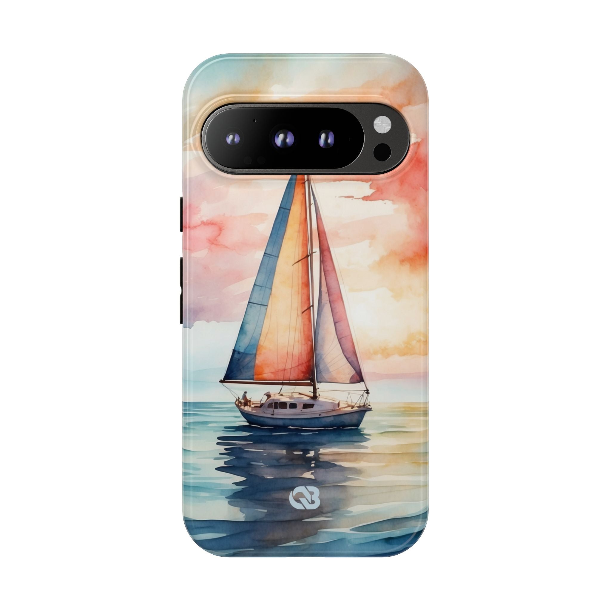 Crimson Horizon Sail · Tough Phone Case for Google Pixel