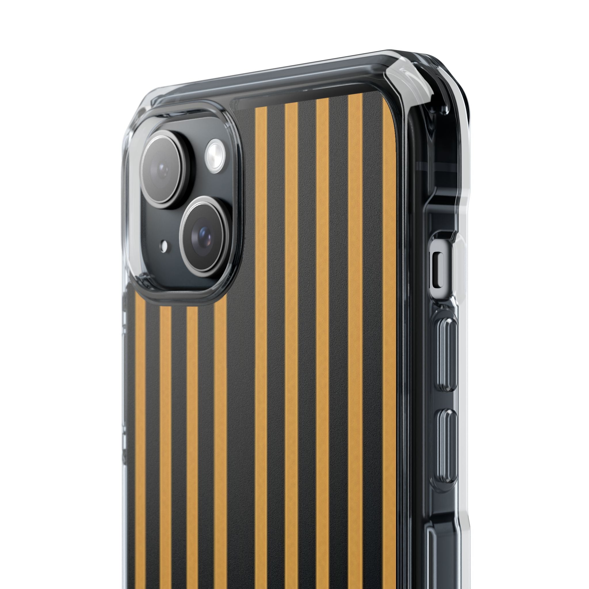 Golden Stripes iPhone 15 Plus Case - Impact