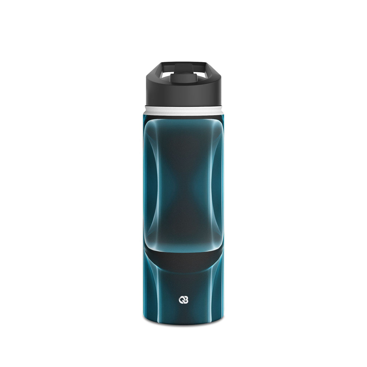 Translucent Cyber Grid · Insulated Water Bottle · Teal