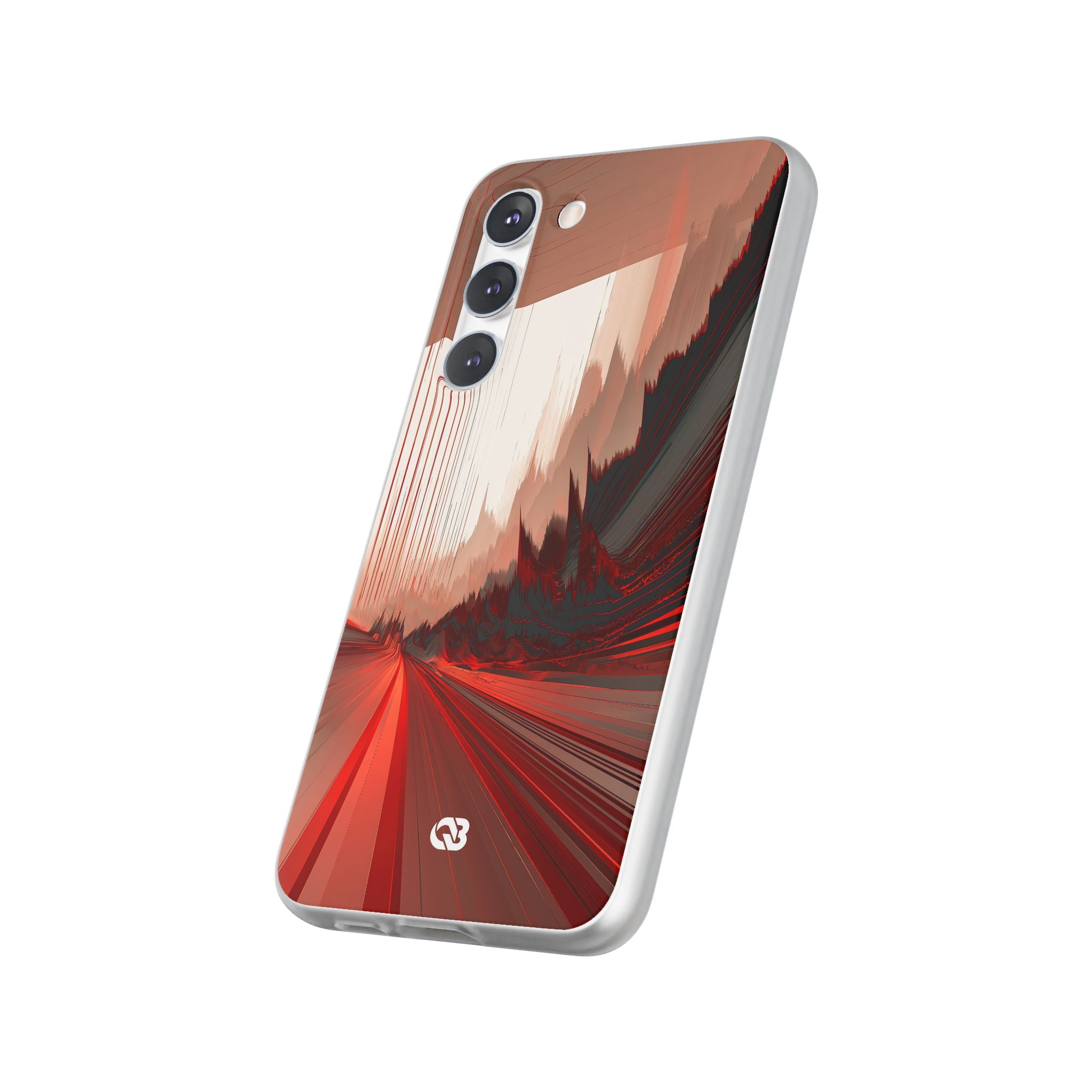 Red Lite Phone Case for Samsung - Crimson Pulse Horizon