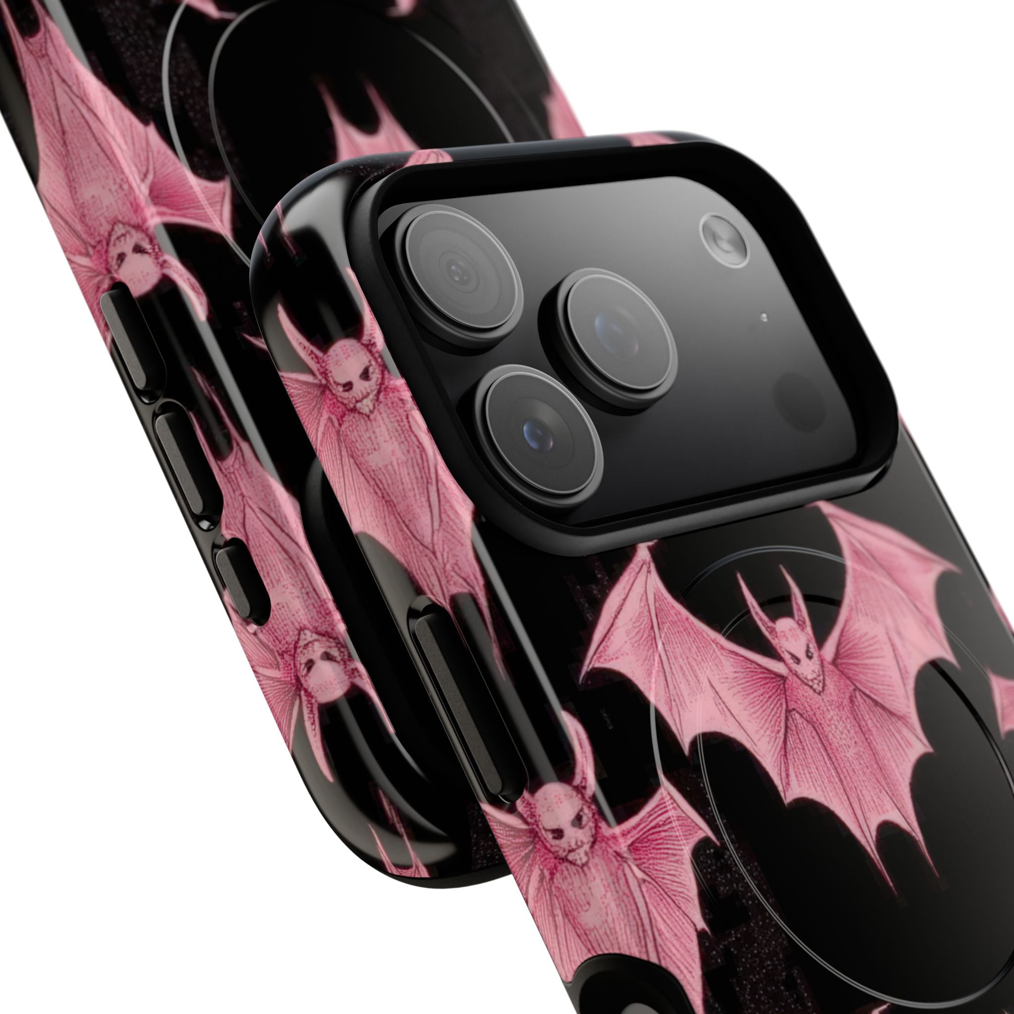 Pink Batwave iPhone 17 Pro Case - Tough+ - CASE•BOB