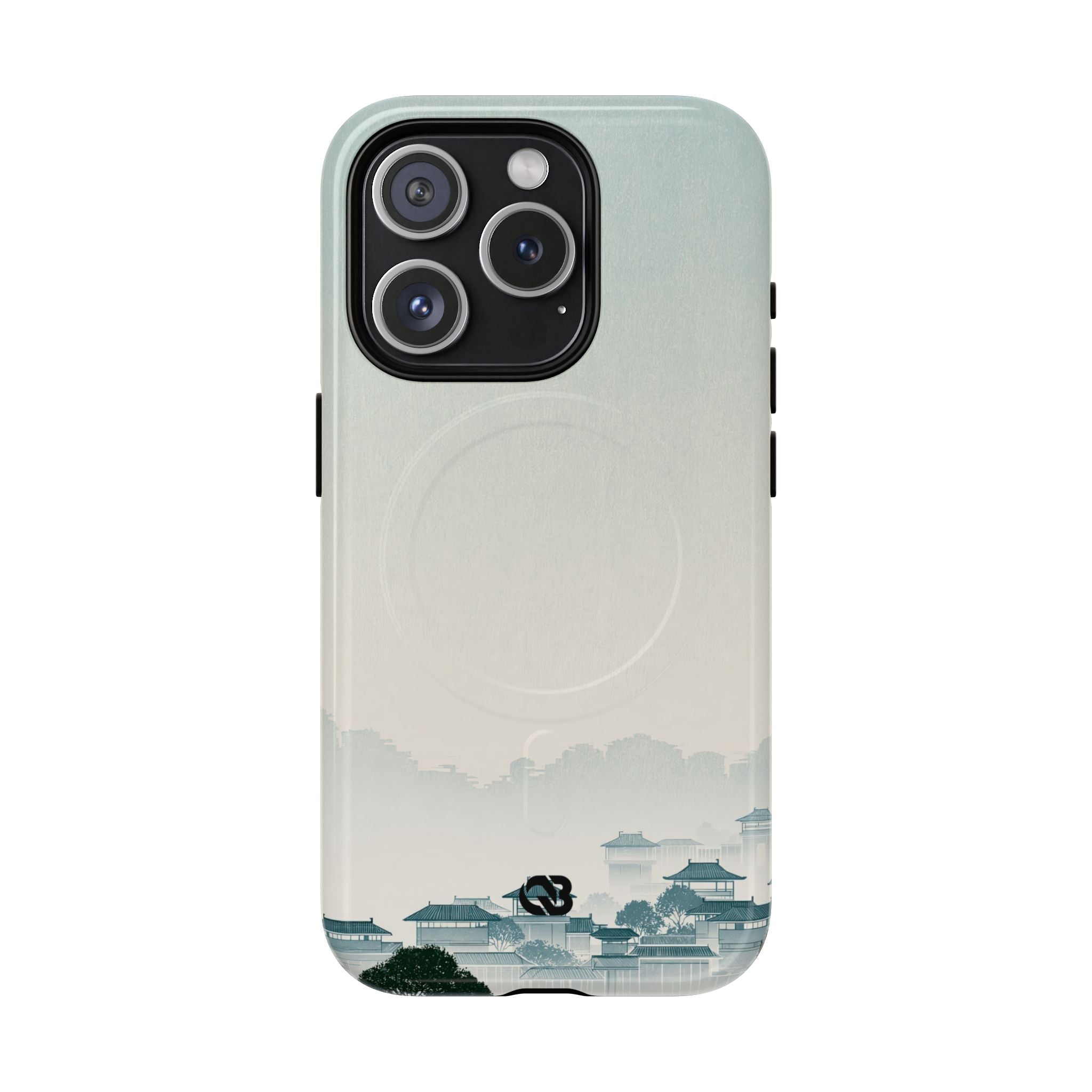 Blue Tough 2.0 Magsafe Phone Case for iPhone - Mist Valley Pagoda