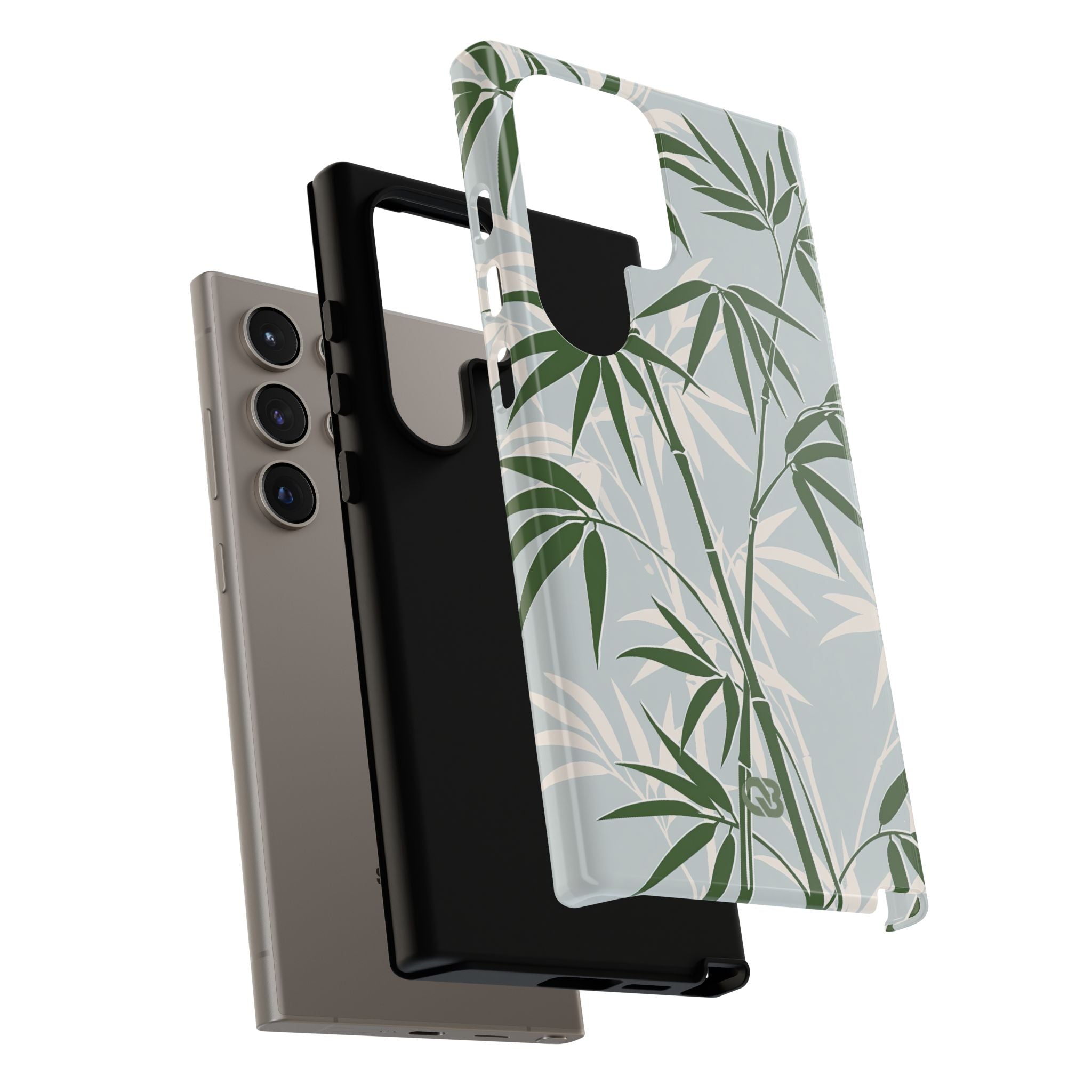 Green Tough Phone Case for Samsung - Kyoto Bamboo Canopy
