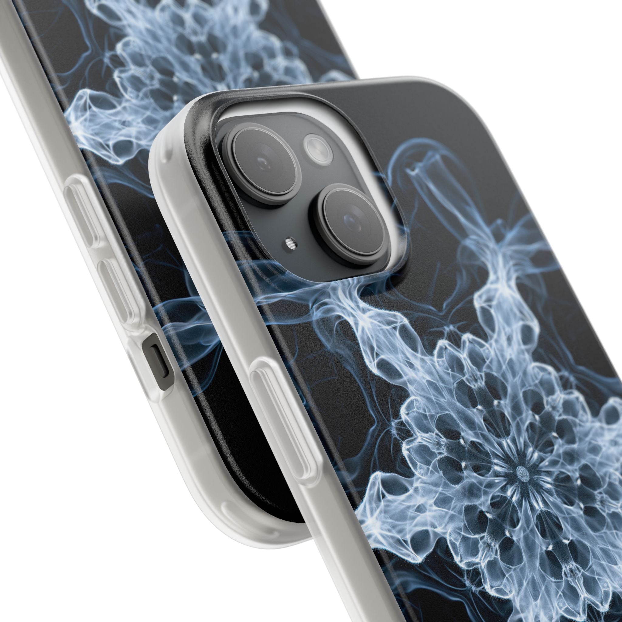 Blue Lite Phone Case for iPhone - Glacial Smoke Crown