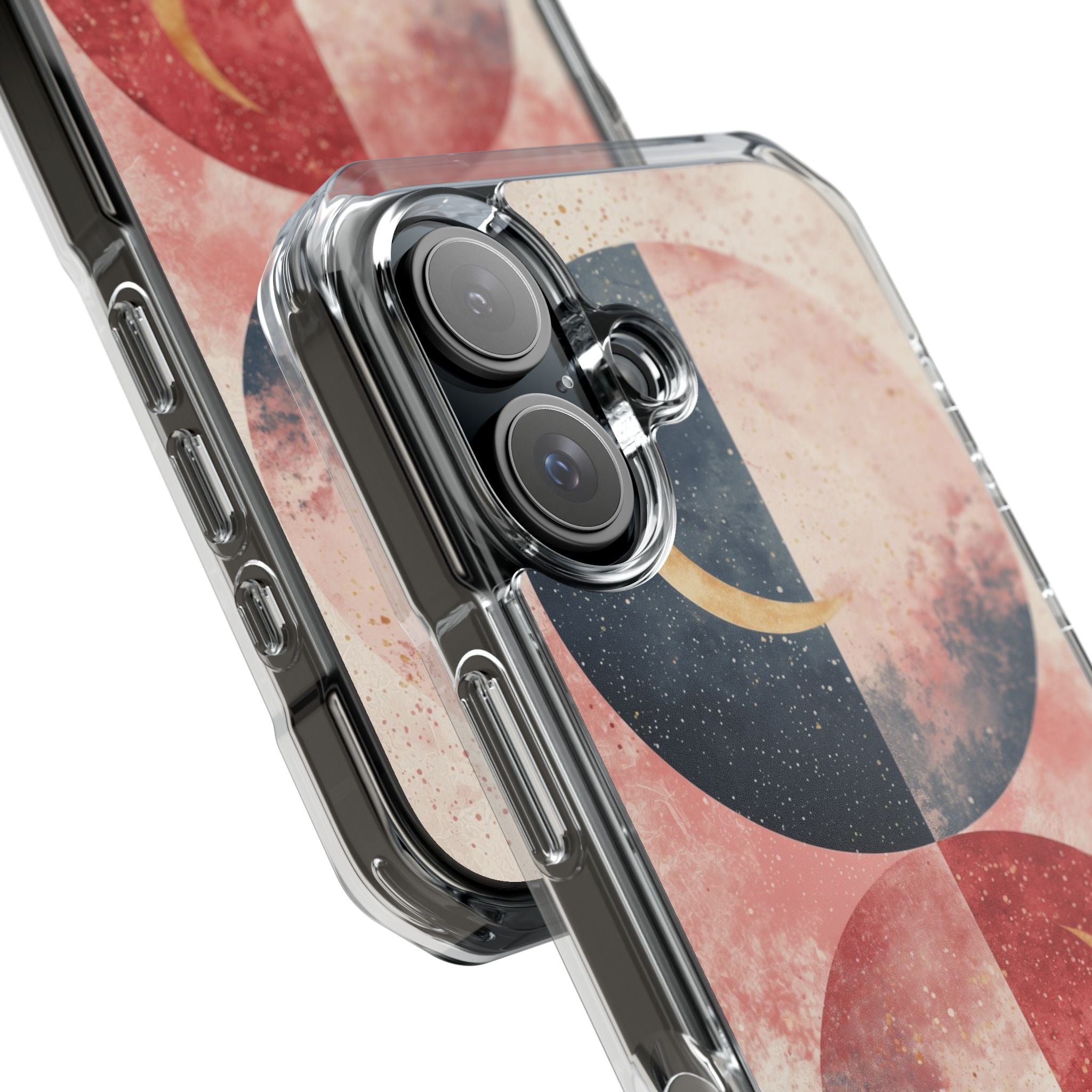 Golden Crescent Circles iPhone 16 Case - Impact