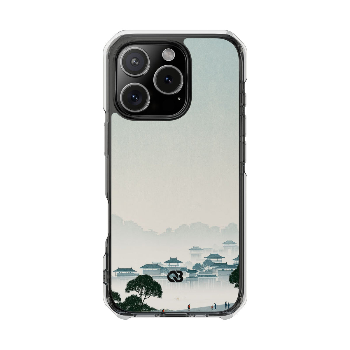 Blue Impact MagSafe Phone Case for iPhone - Mist Valley Pagoda