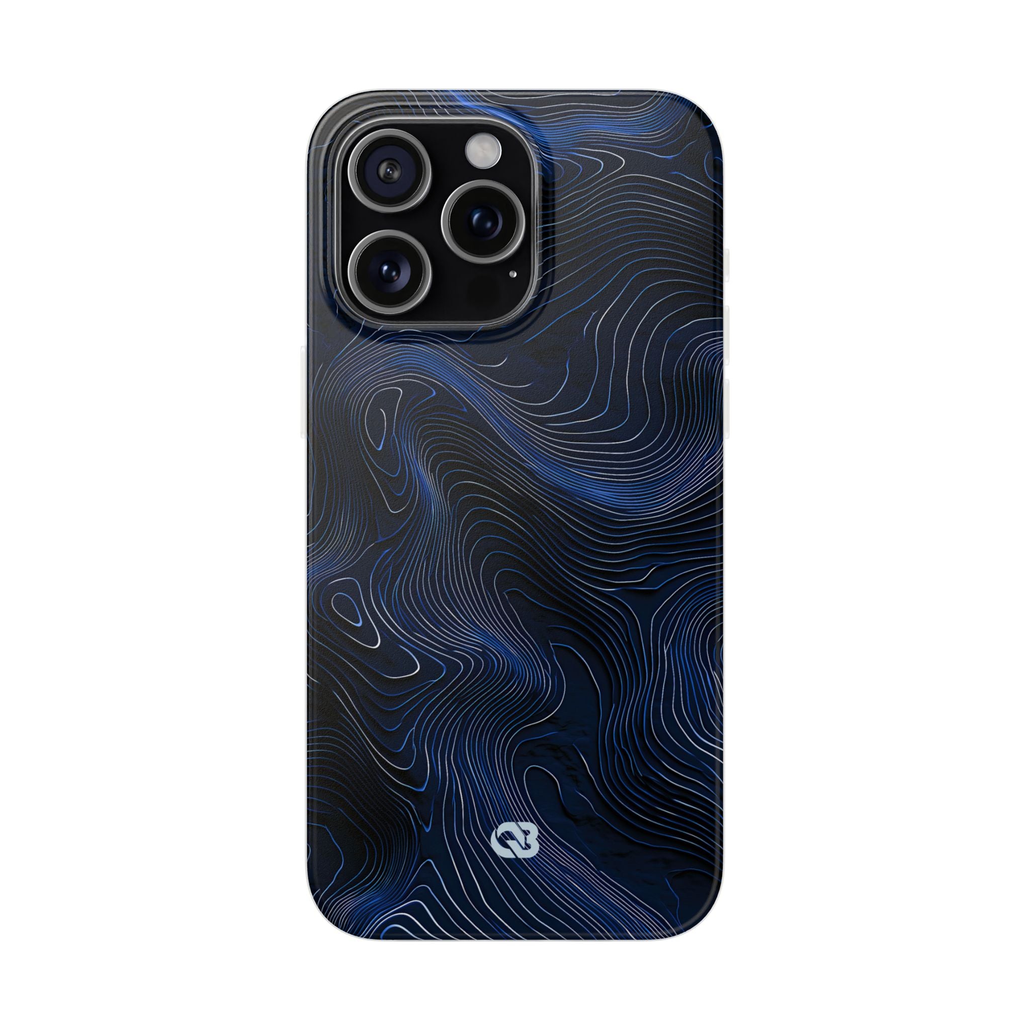 Blue Lite Phone Case for iPhone - Cobalt Contour Ridge