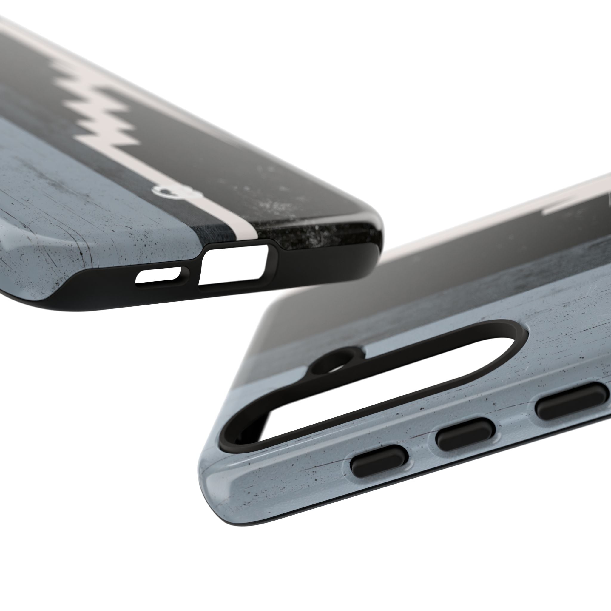 Grey Tough Phone Case for Samsung - Industrial Concrete Void