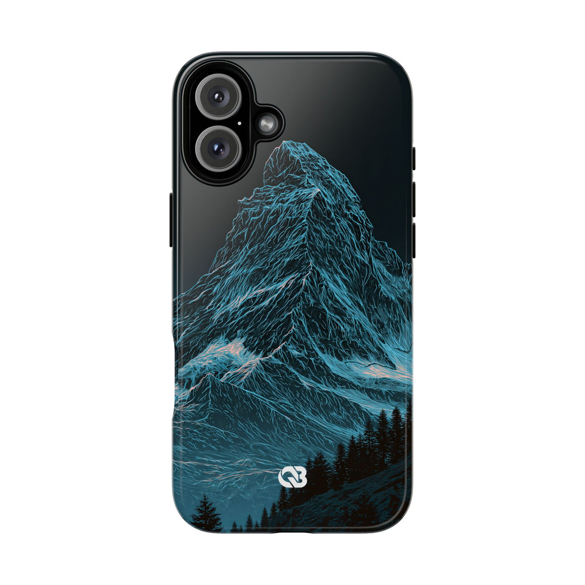 Glacial Alpine Peak · Tough Phone Case for iPhone · Blue